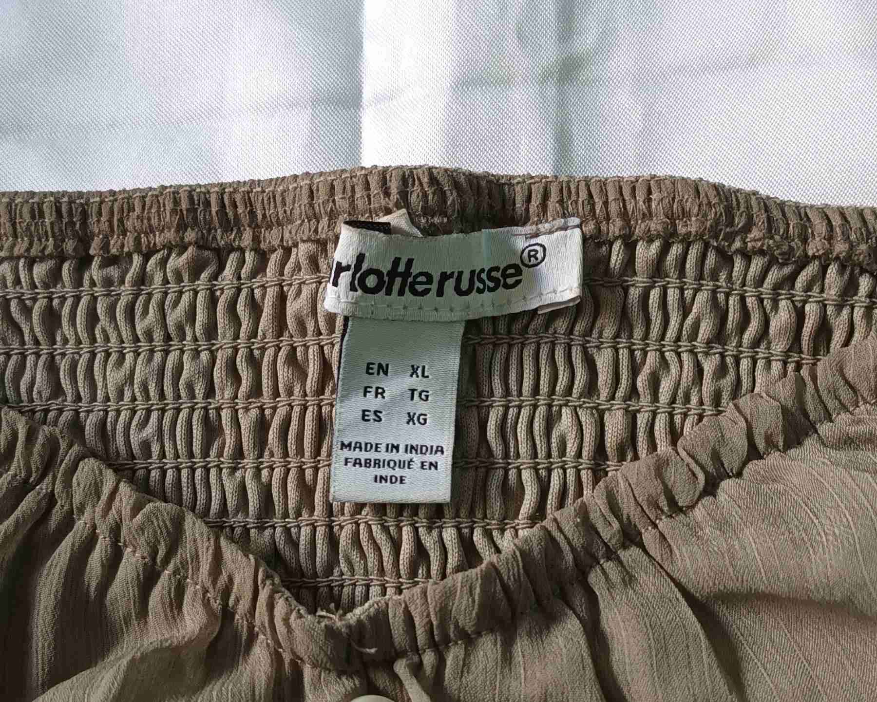 Blusa beige manga larga - miniatura 2