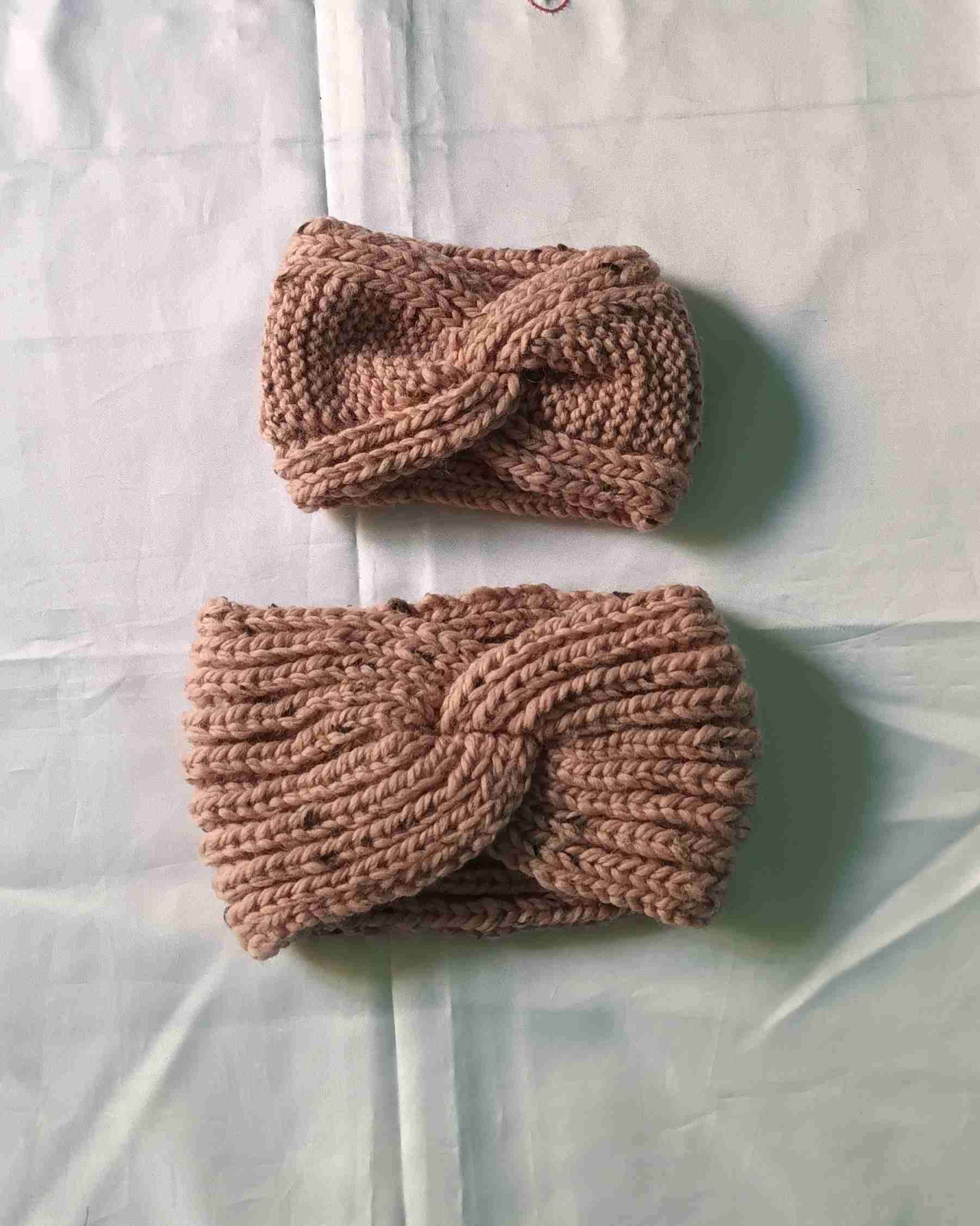 Set de cintillos tejidos para bebé