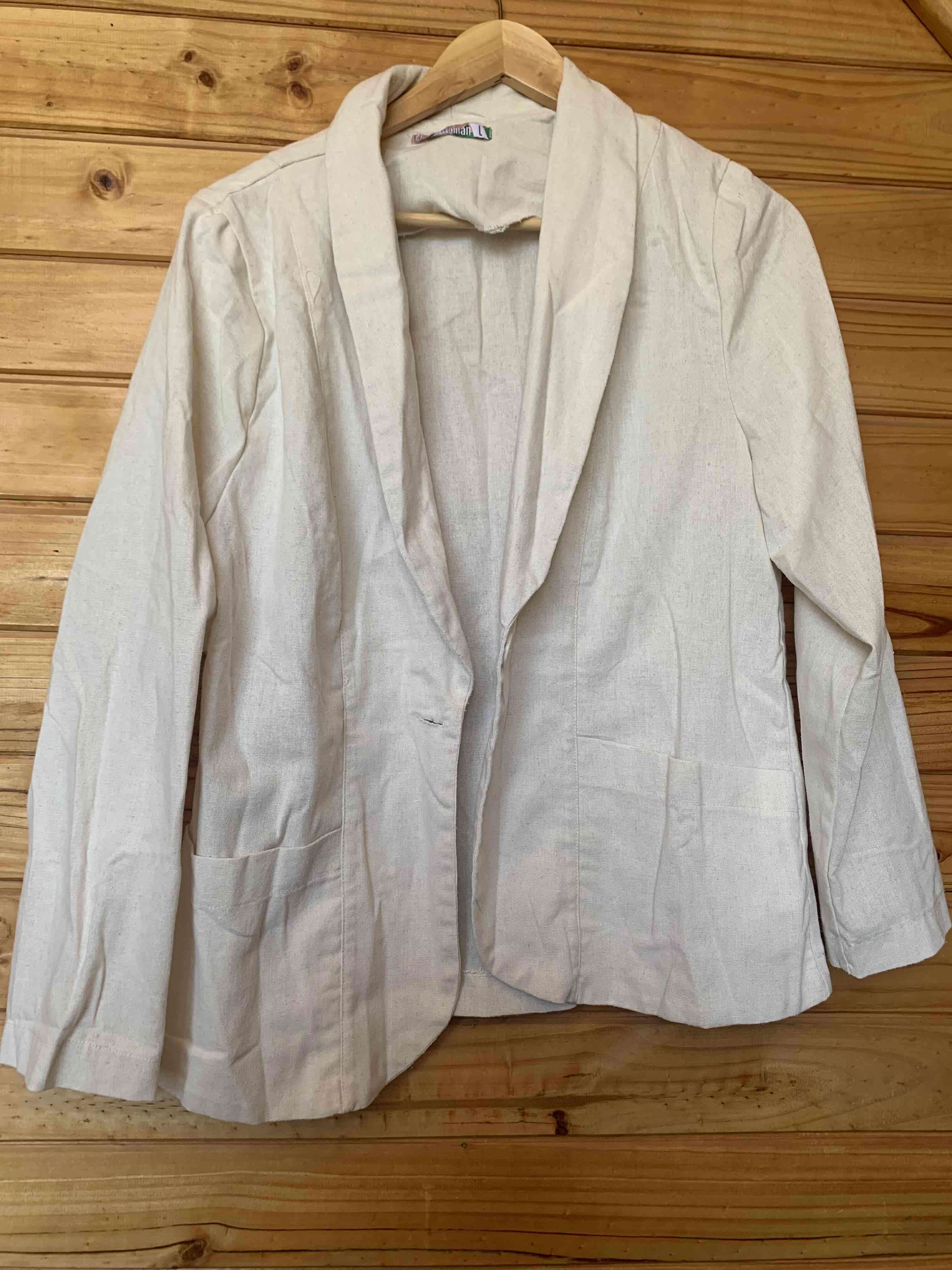 Blazer beige de mujer - 1