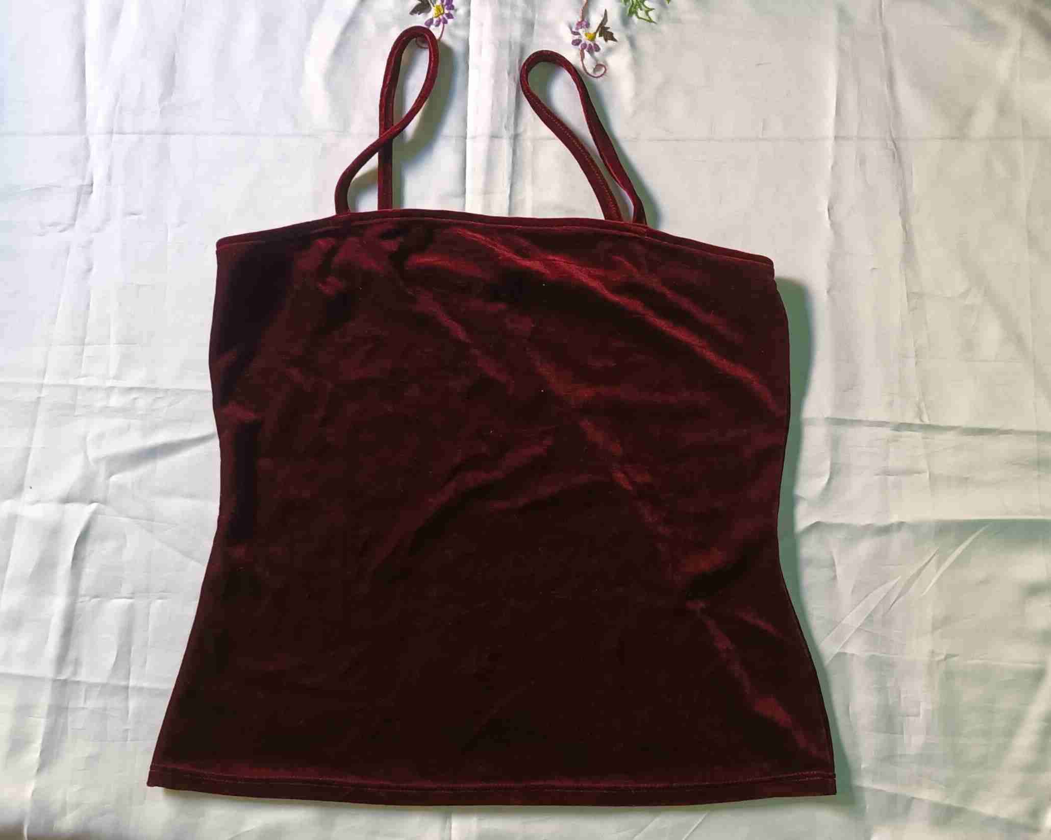 Top de tirantes burdeo - miniatura 1