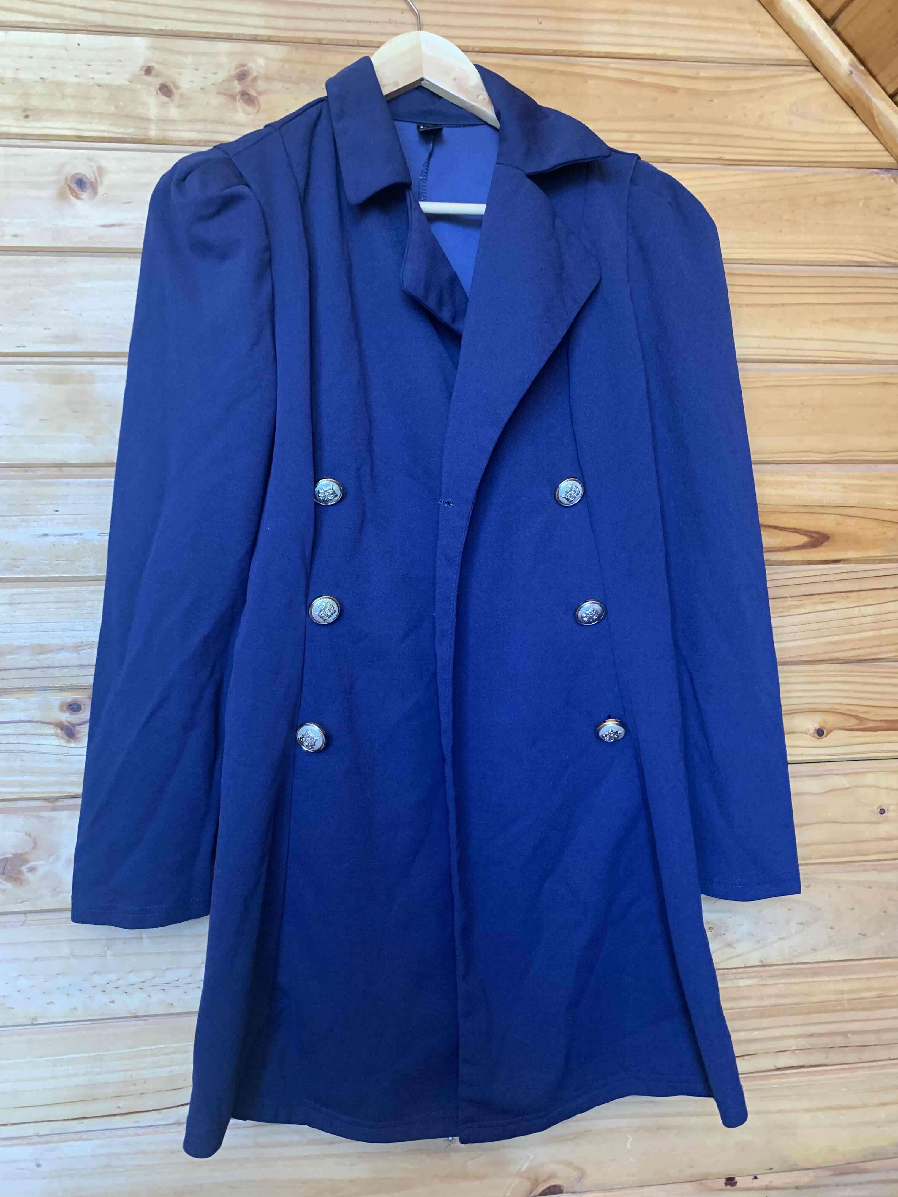Abrigo azul doble botonadura - miniatura 1