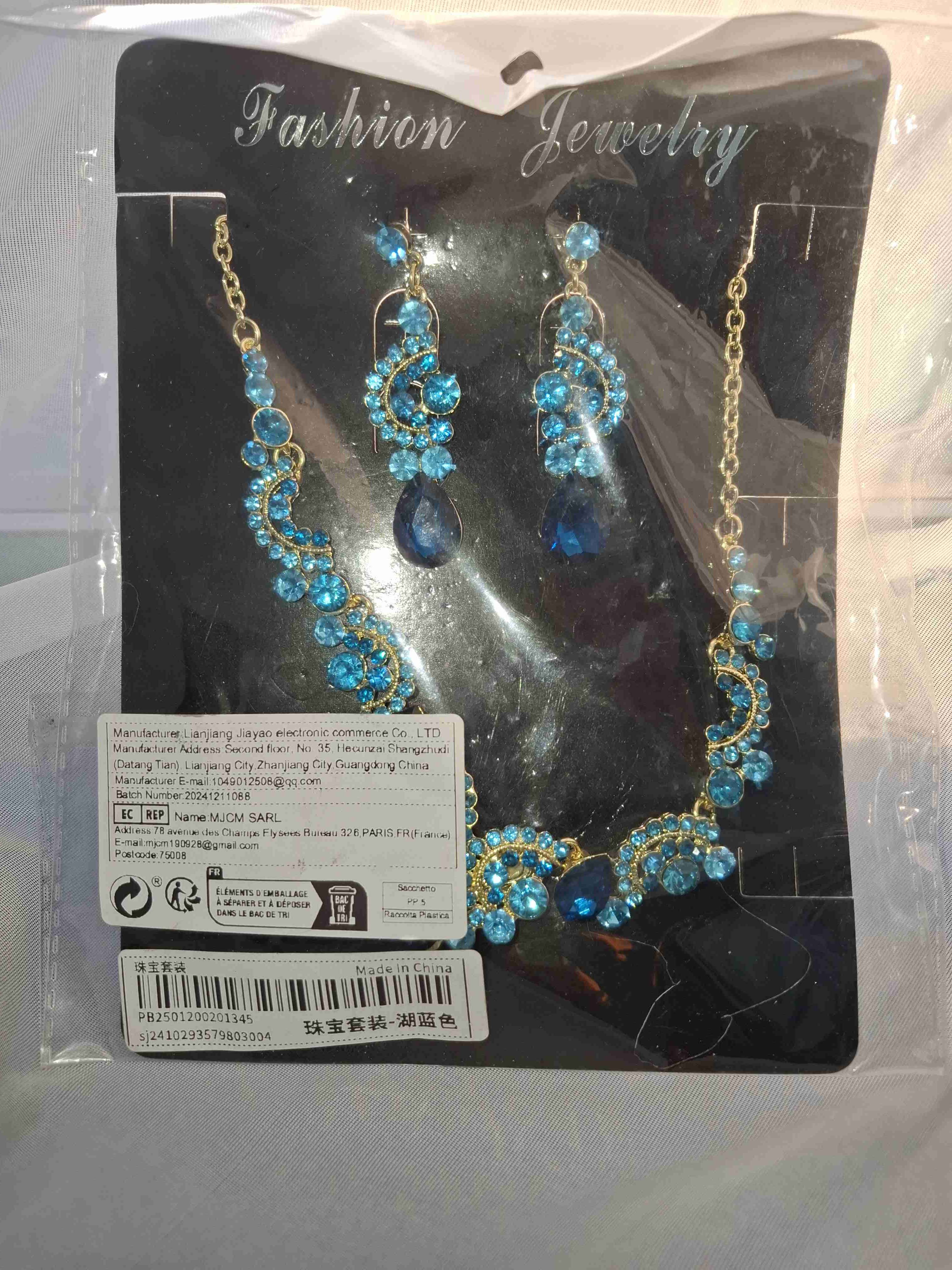 Collar - cadena mas aros de fantasía - 2