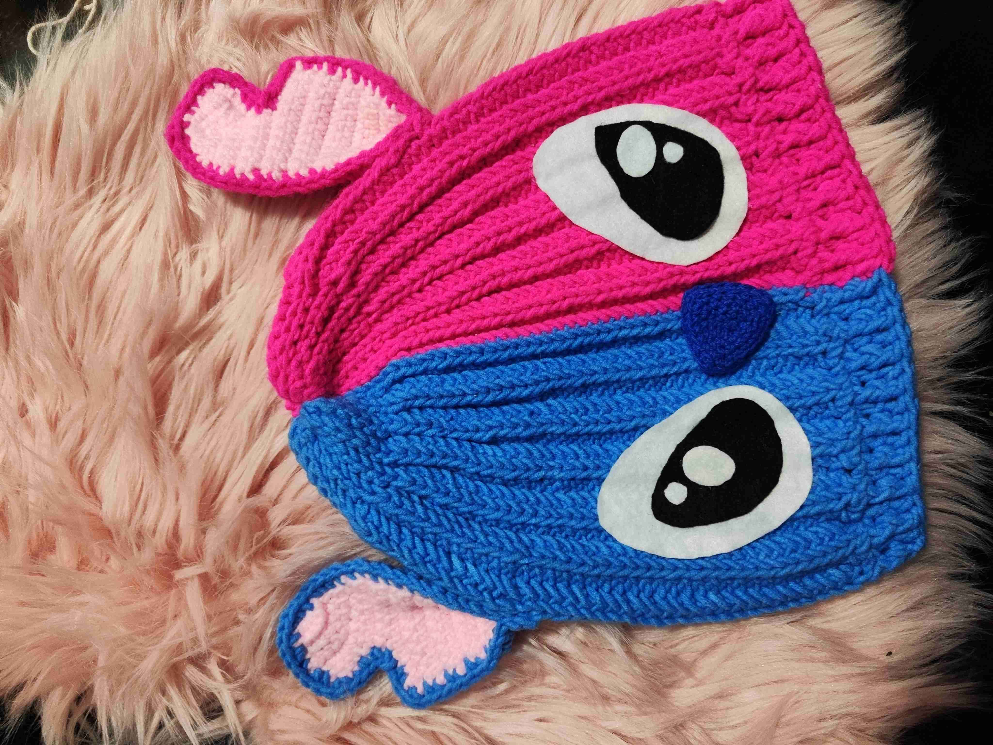 Gorro tejido  Stitch /Ángela - miniatura 3