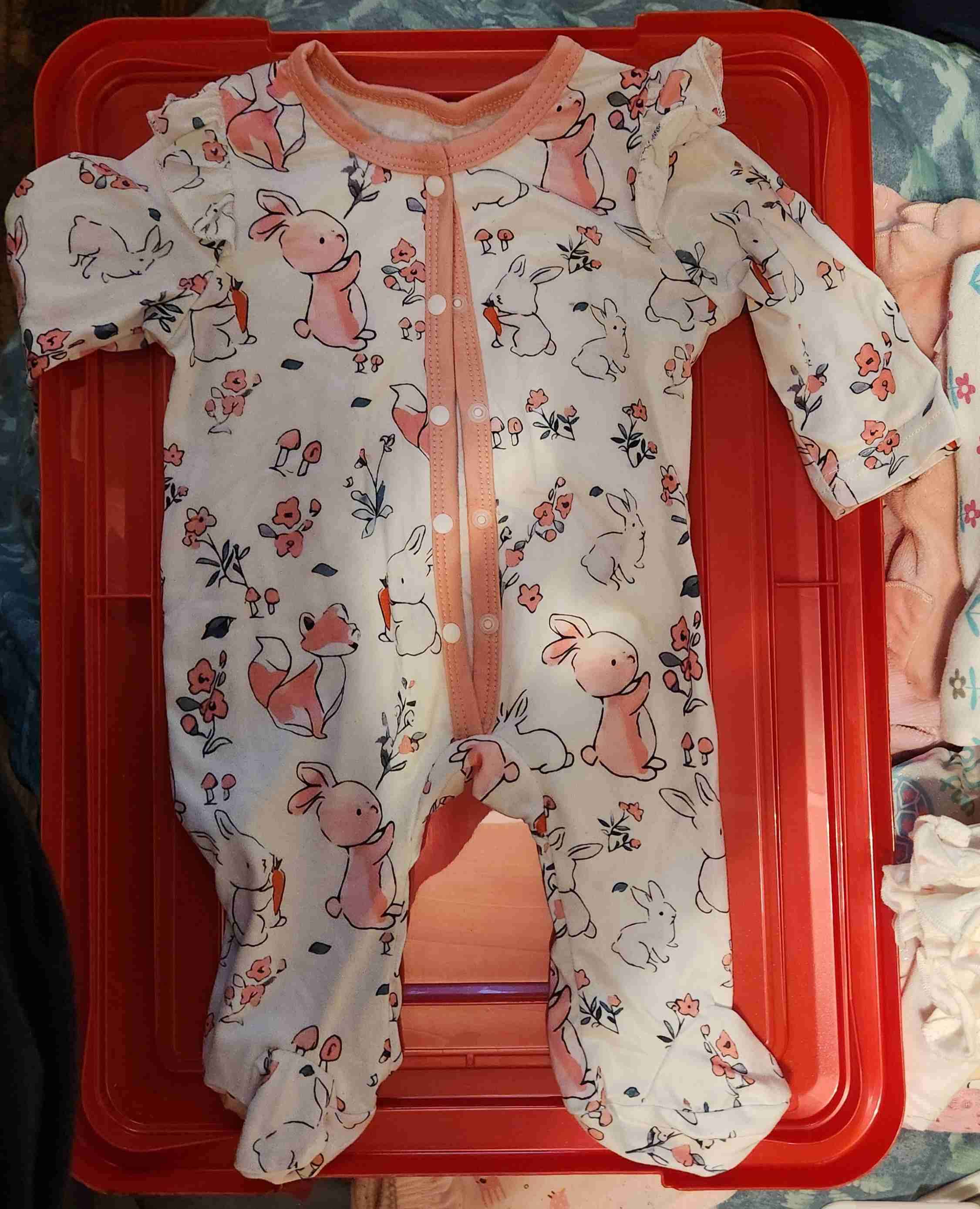 Enterito de bebé con diseño de conejos - miniatura 1