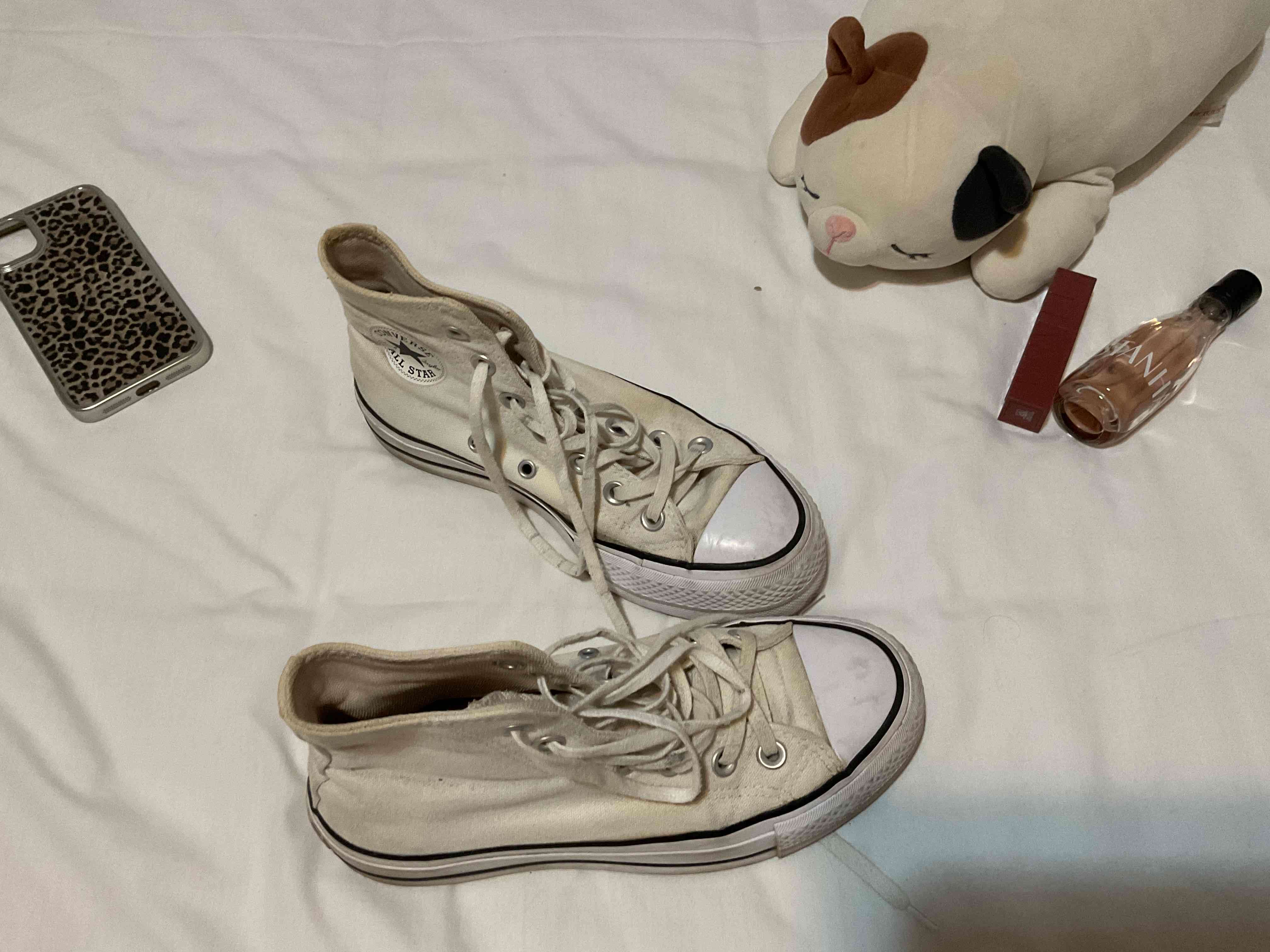 Zapatillas blancas caña alta