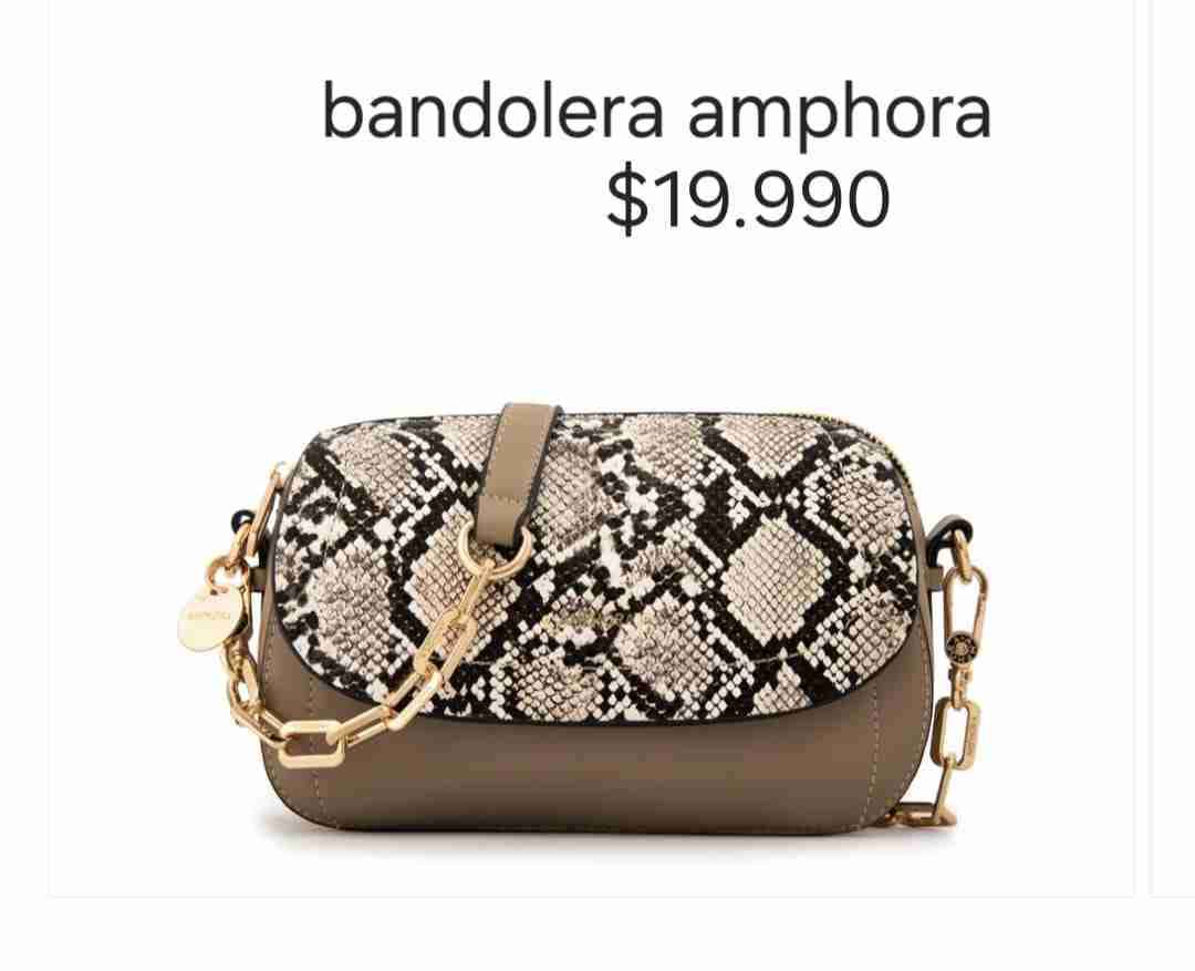 Bandolera Amphora snake print