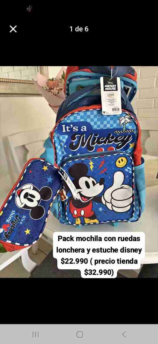 Pack mochila Disney con ruedas