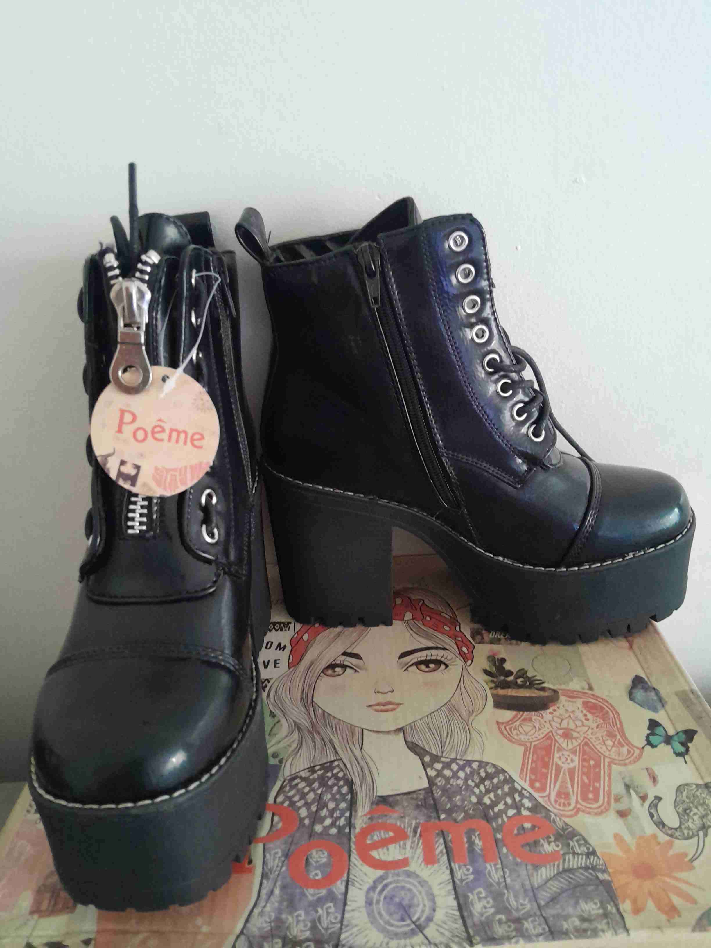 Botín negro Poême - Talla 36 - 4