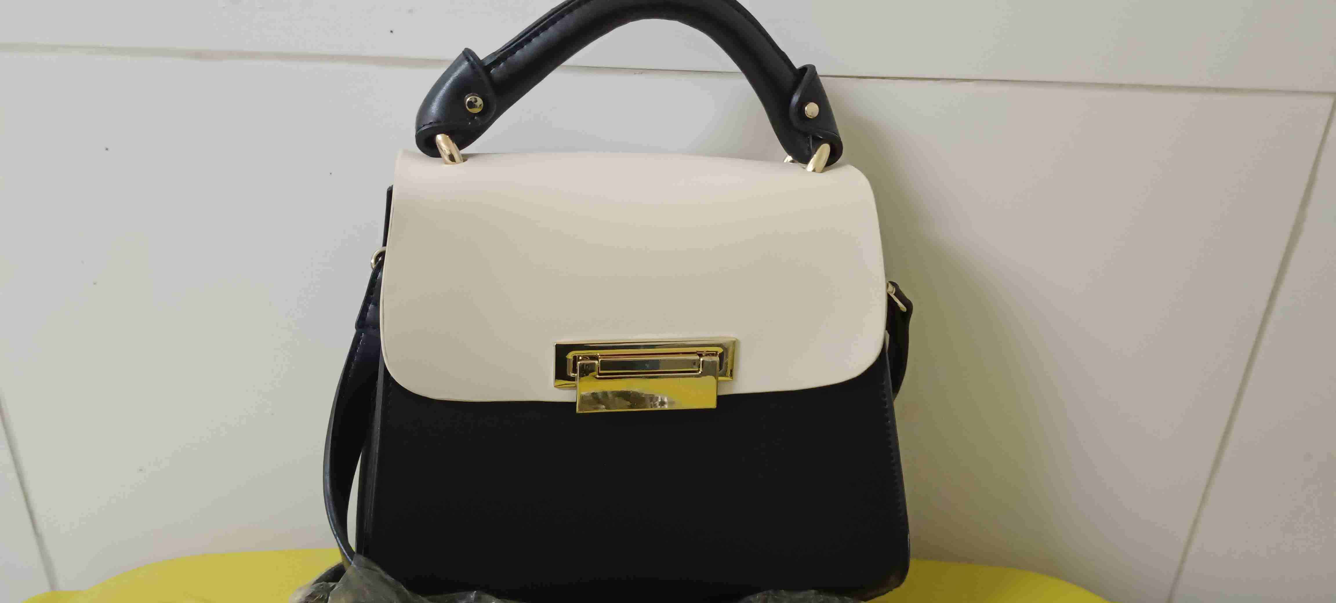 Cartera elegante bicolor - miniatura 1