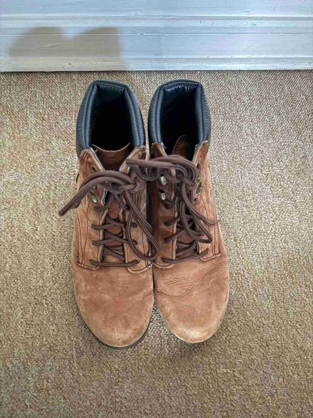 Botas CAT de cuero marrón - miniatura 2