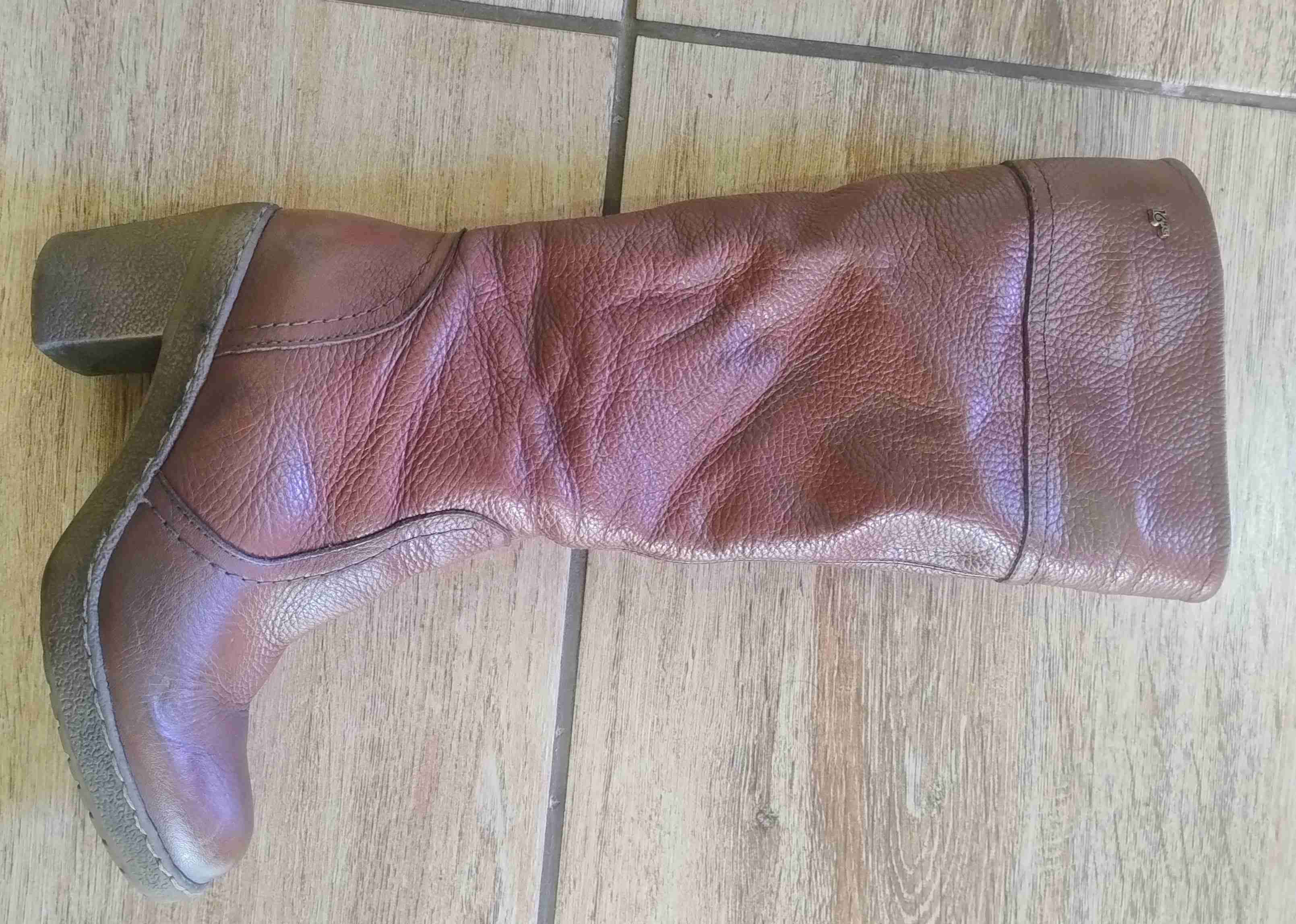 Botas de cuero marrón - miniatura 3