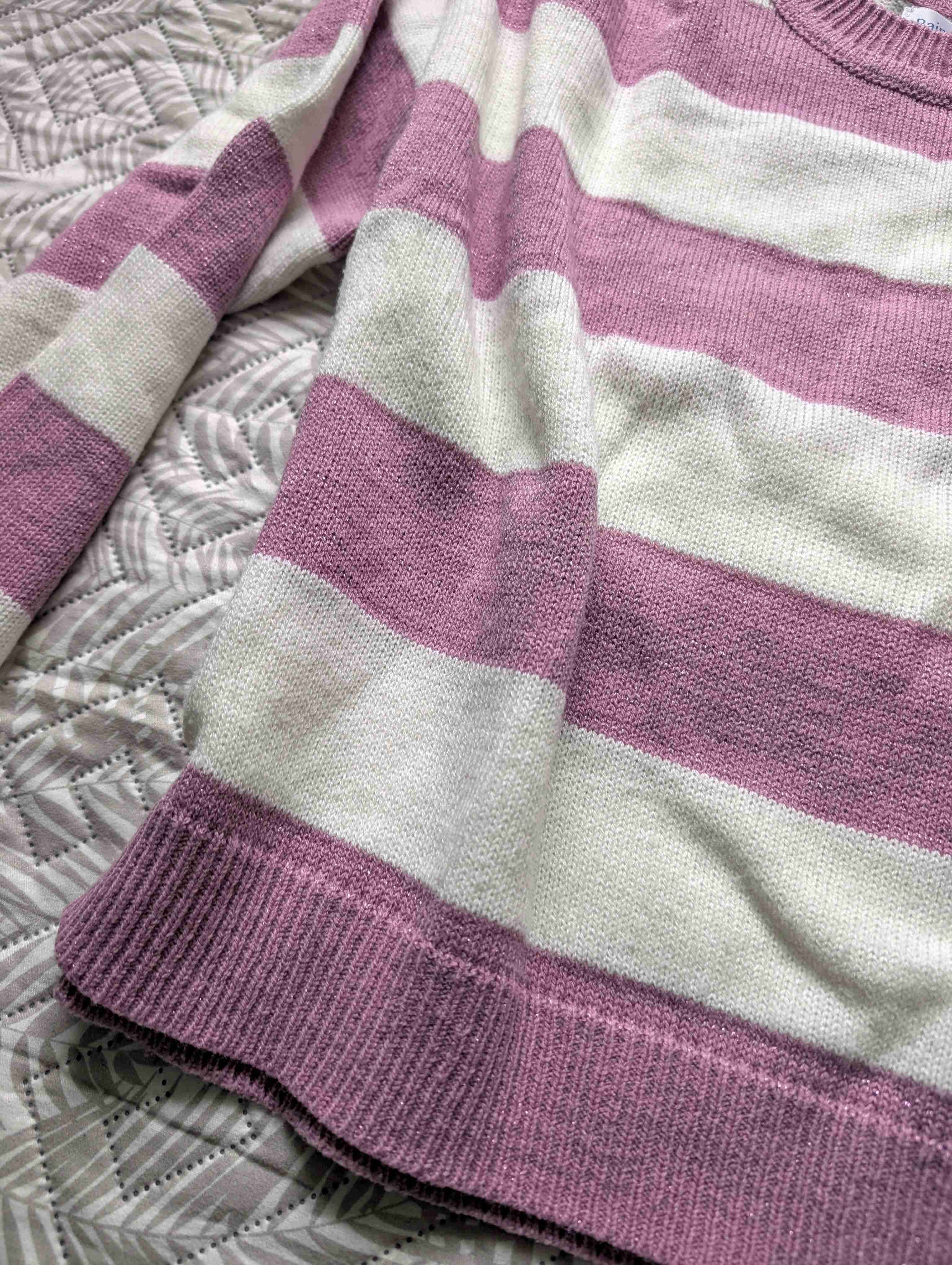 Suéter de rayas morado - 2