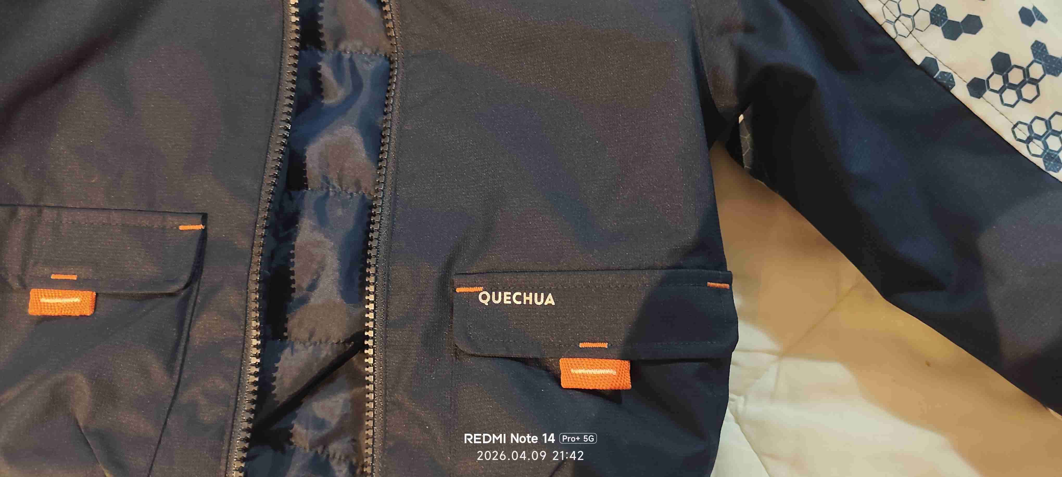 Chaqueta infantil azul Quechua reversible - miniatura 2