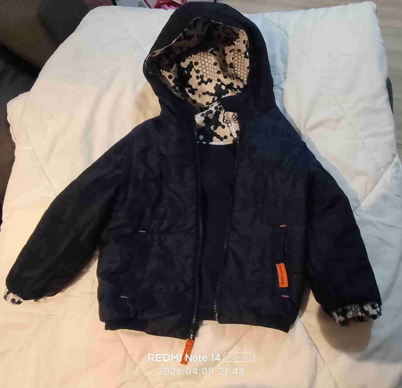 Chaqueta infantil azul Quechua reversible - miniatura 3