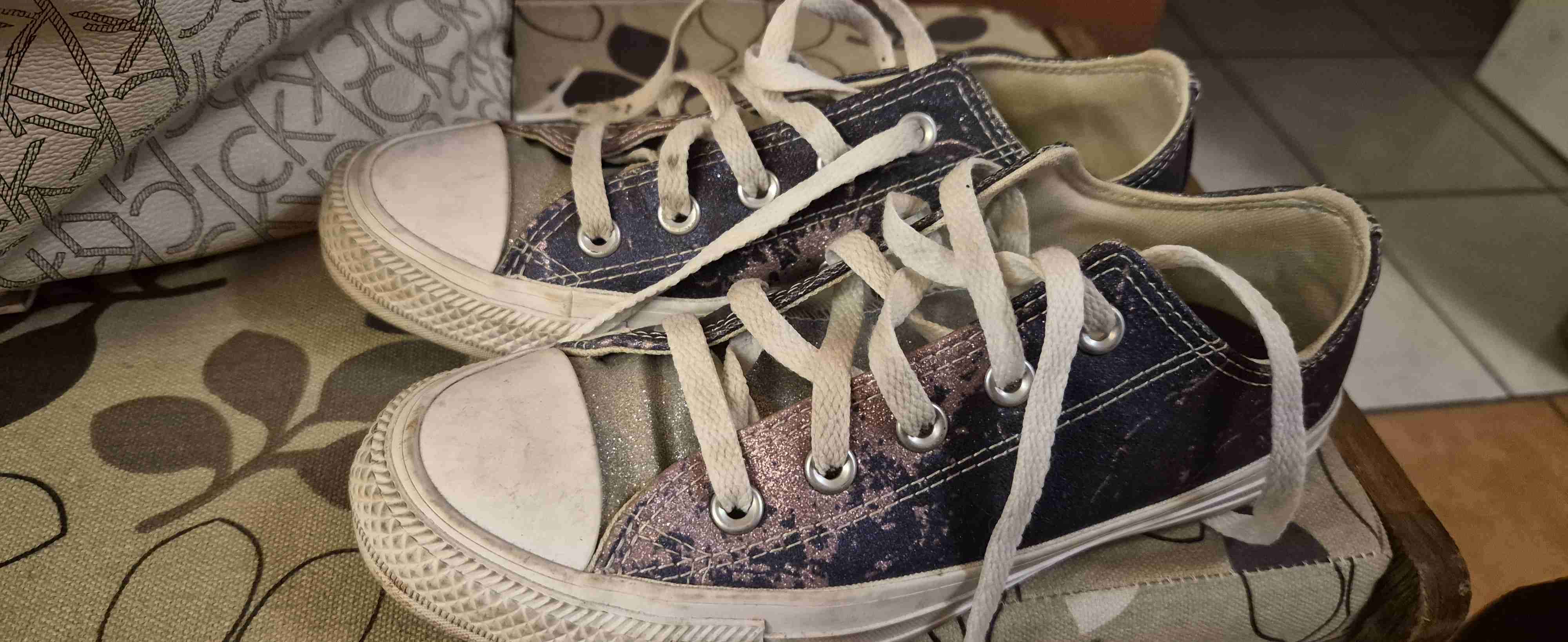 Zapatillas Converse de lona brillantes - miniatura 1