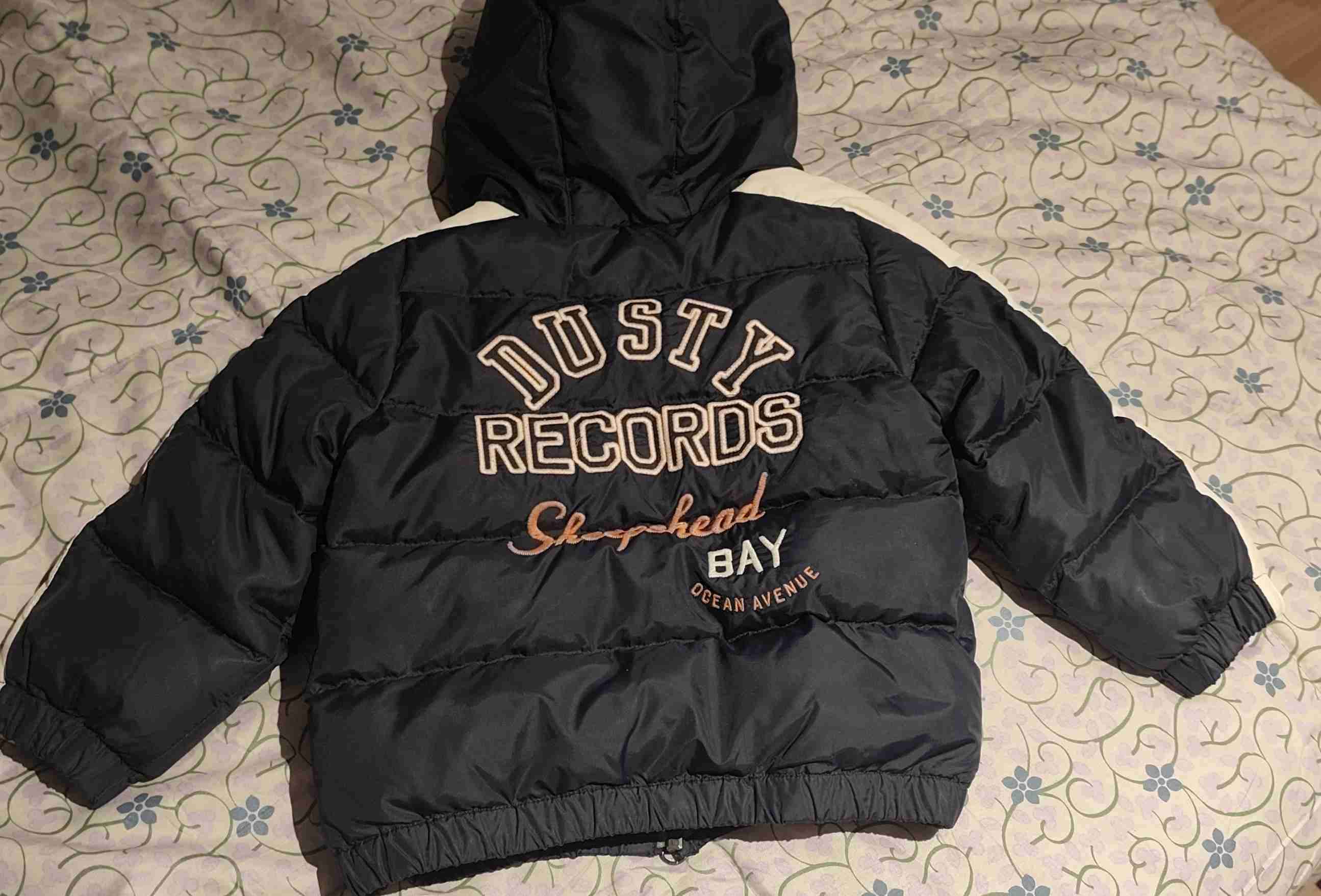 Chaqueta de pluma negra infantil Benetton - miniatura 3