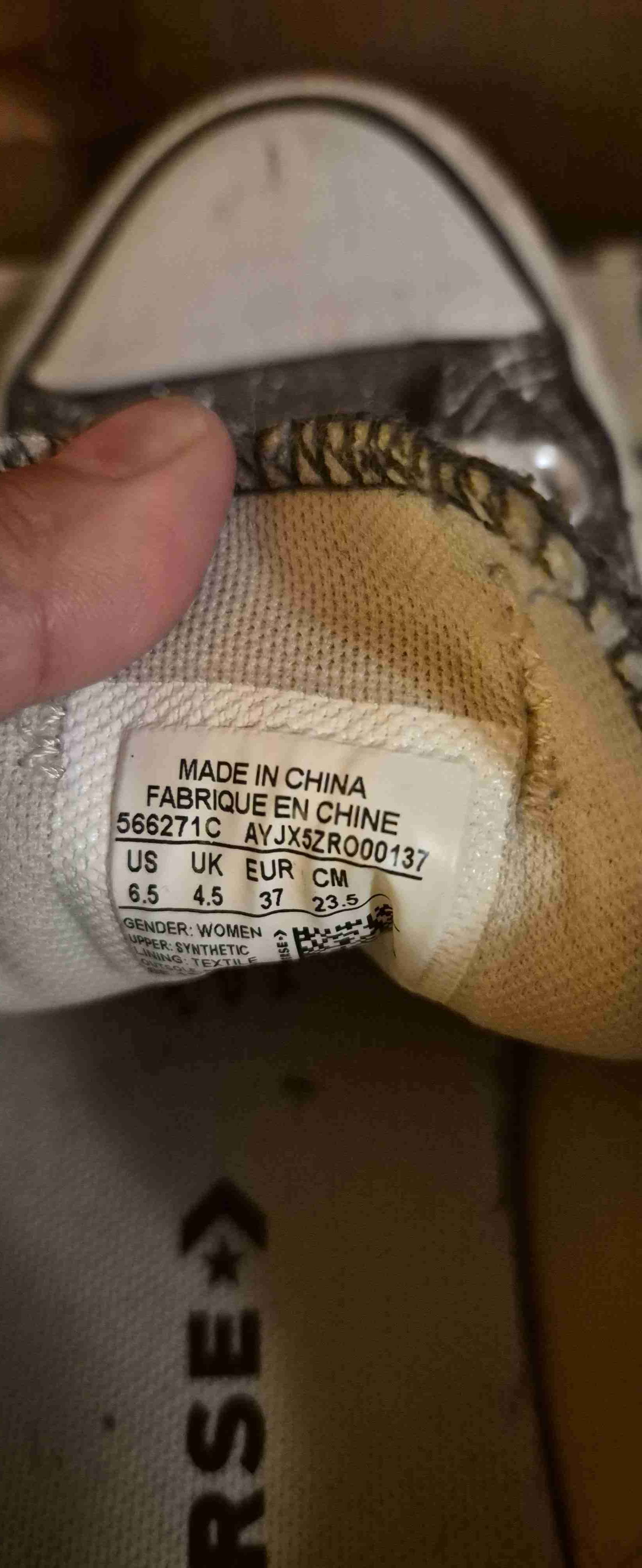 Zapatillas Converse con glitter plateadas - miniatura 3