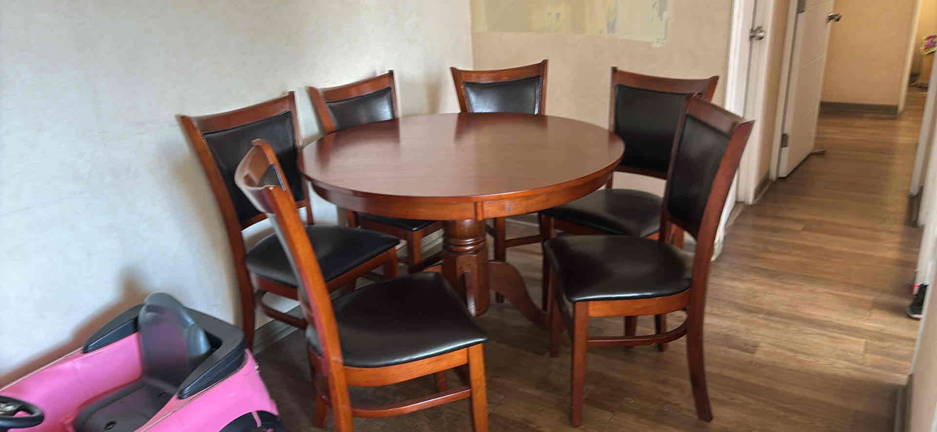 Comedor 6 sillas chocolate Cic - 5