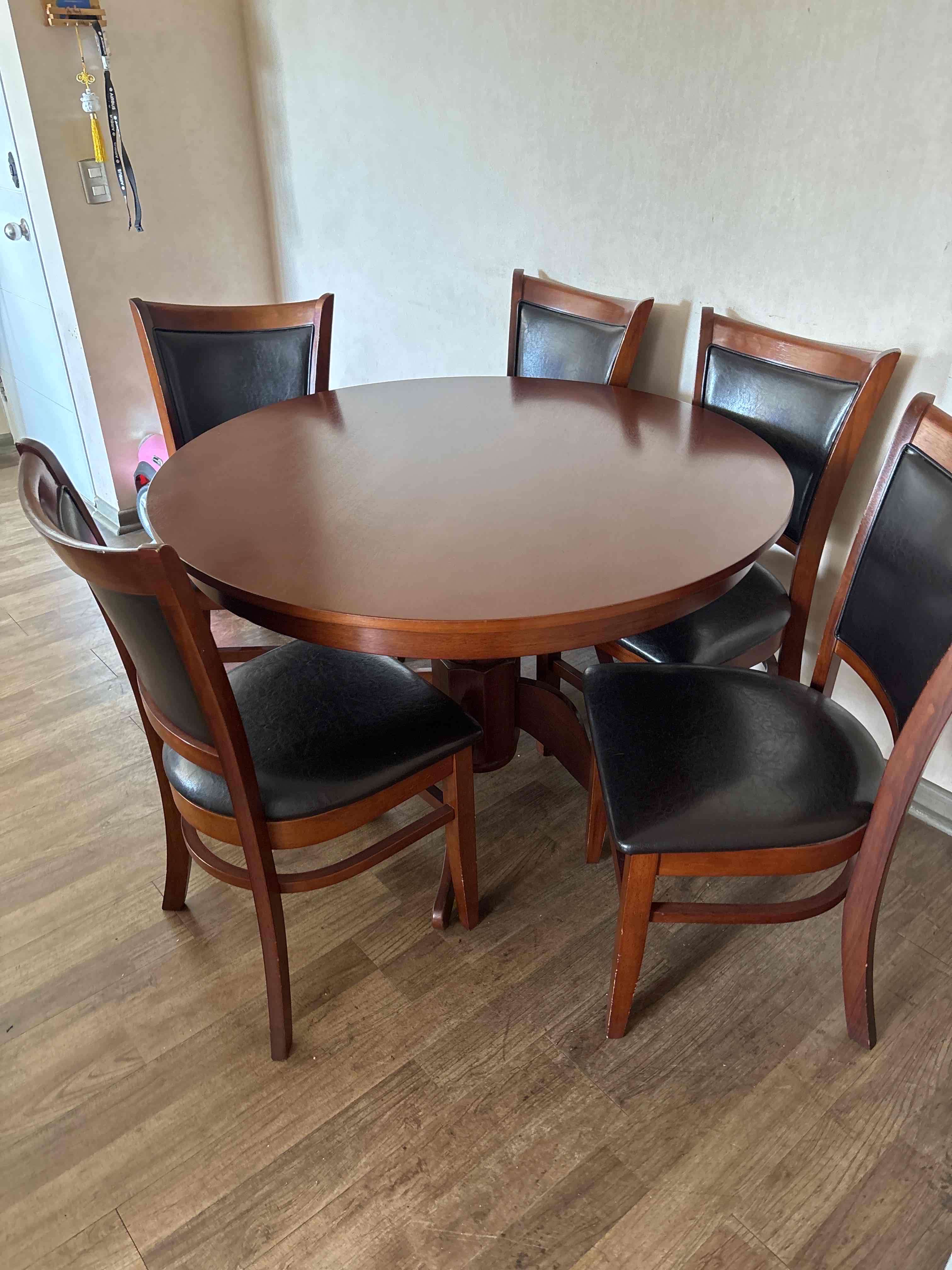 Comedor 6 sillas chocolate Cic - 6