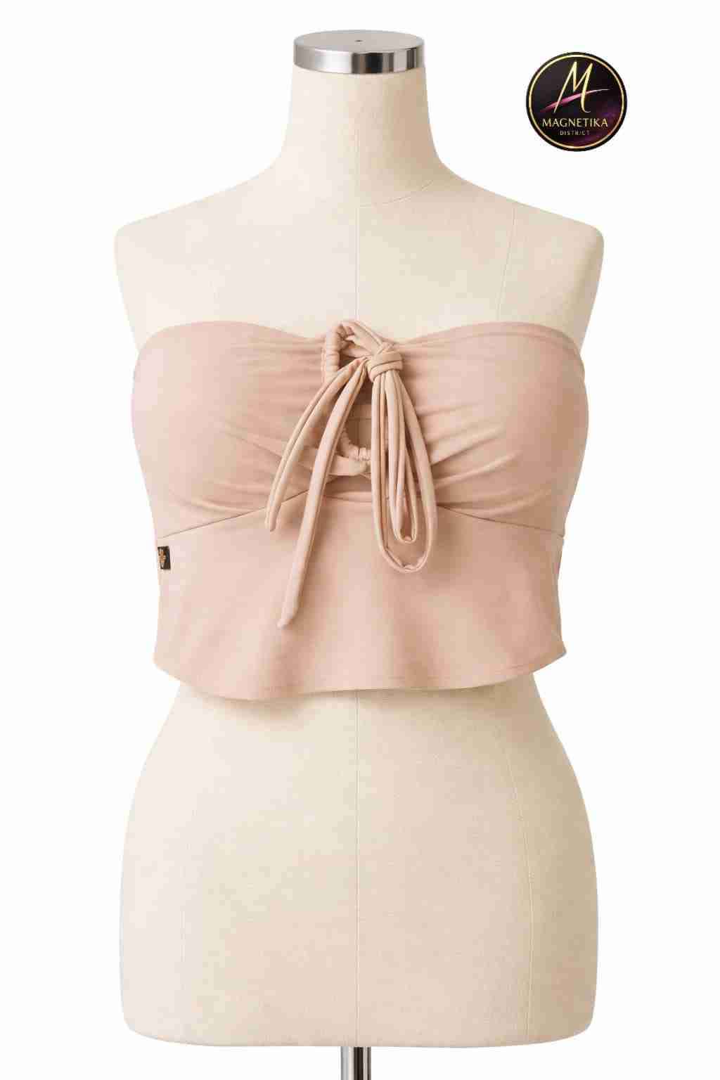 Top azul sin tirantes - 2