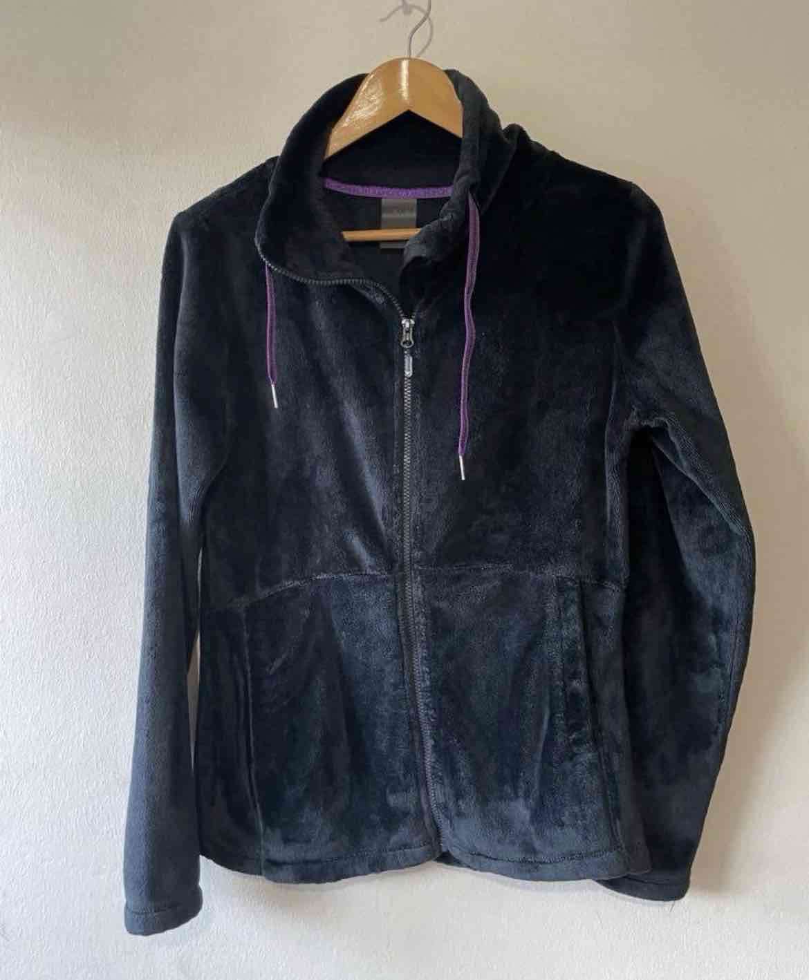 Poleron ROXI polar negra con cierre - miniatura 1