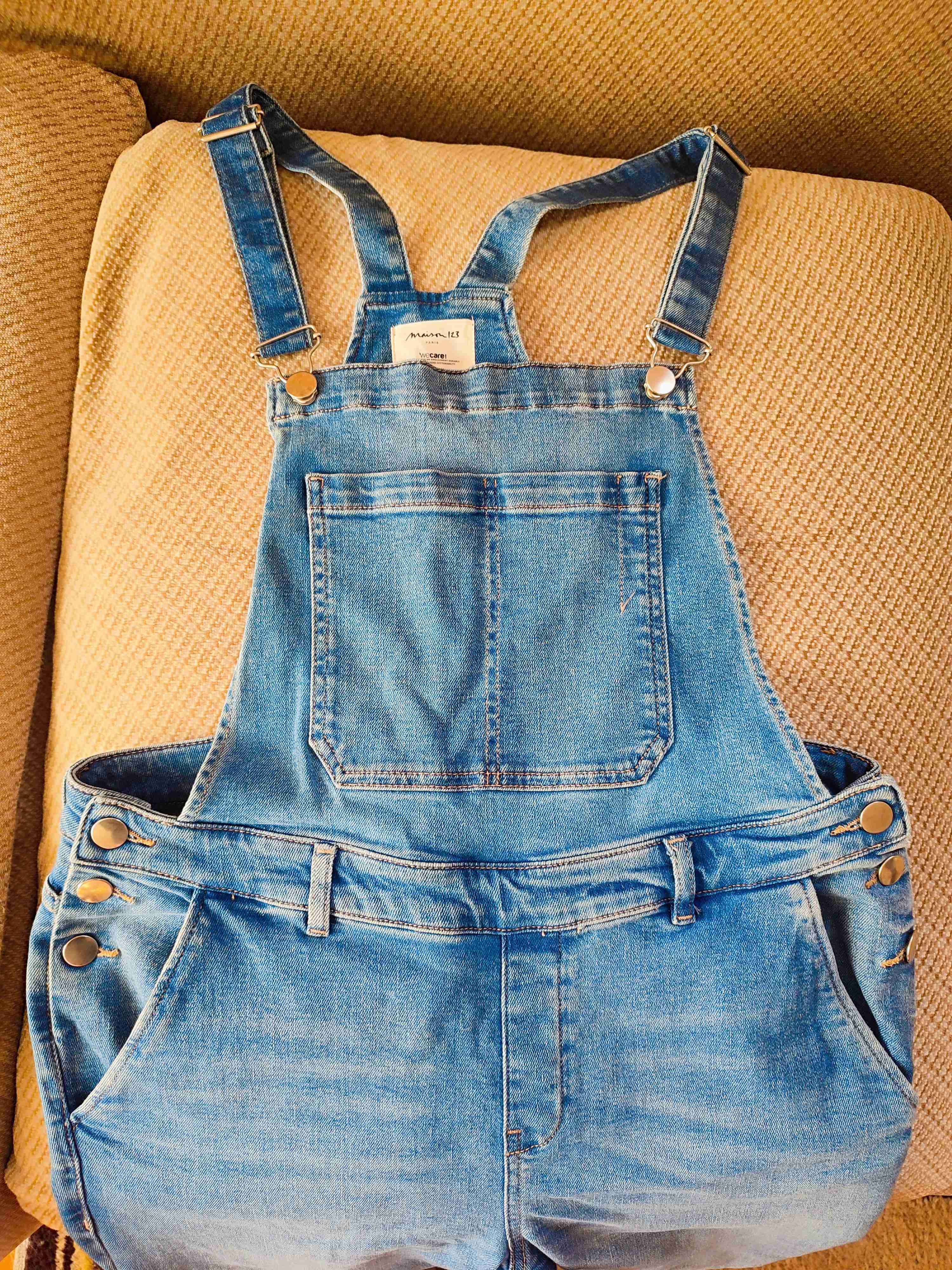 Jardinera jeans azul mujer Marca Maison 123 - miniatura 1