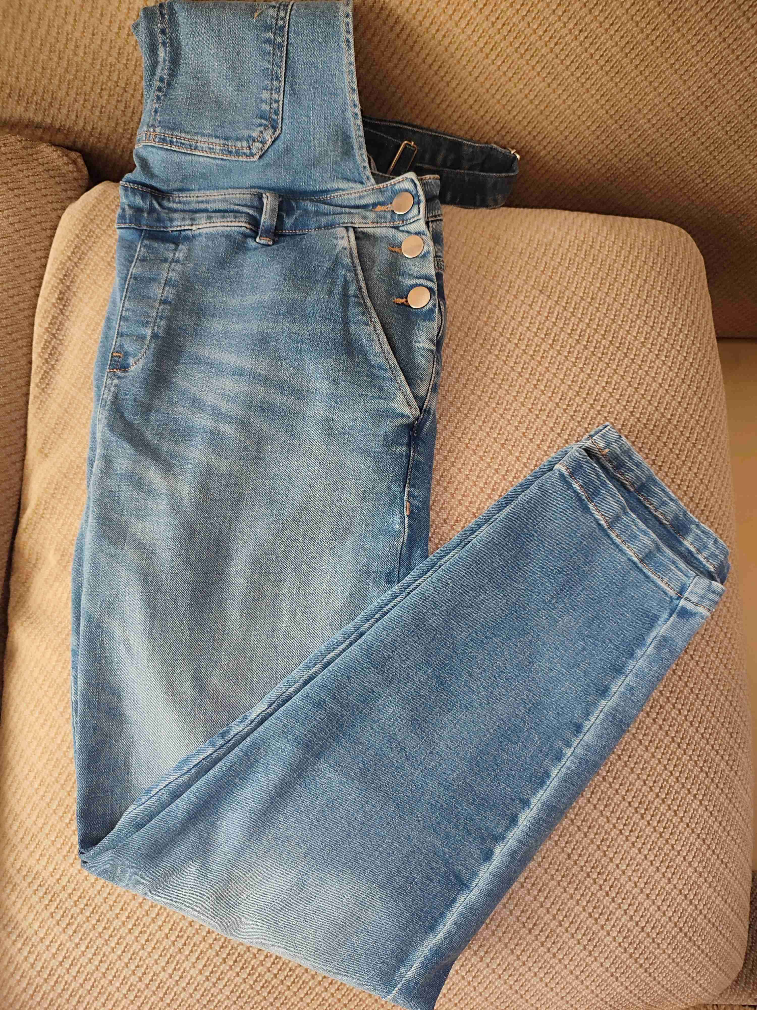 Jardinera jeans azul mujer Marca Maison 123 - miniatura 3