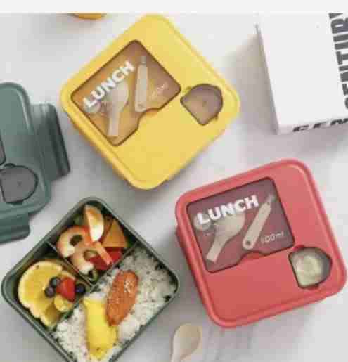 Set de cajas de almuerzo coloridas