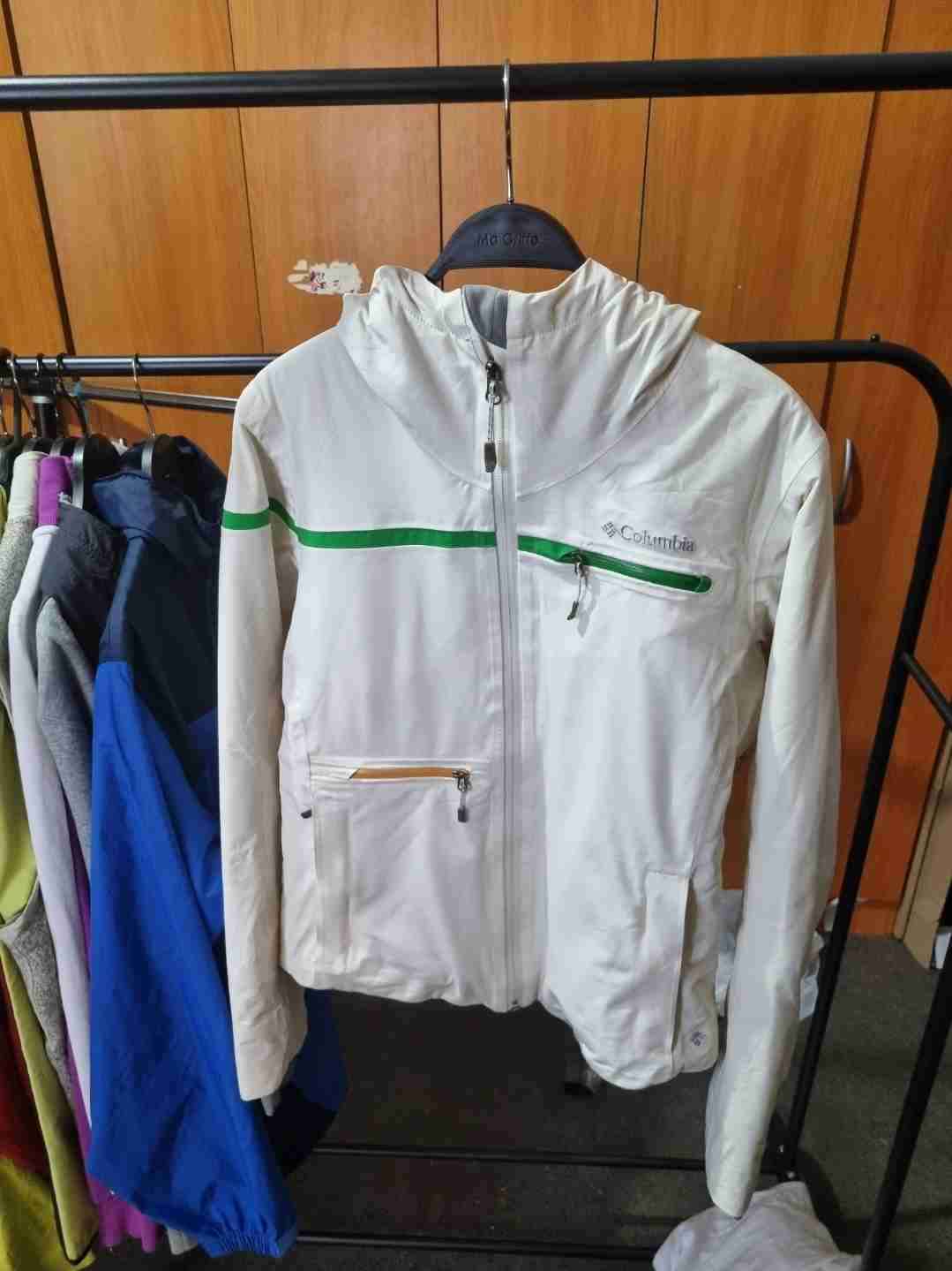 Chaqueta blanca con capucha Columbia Original - miniatura 1