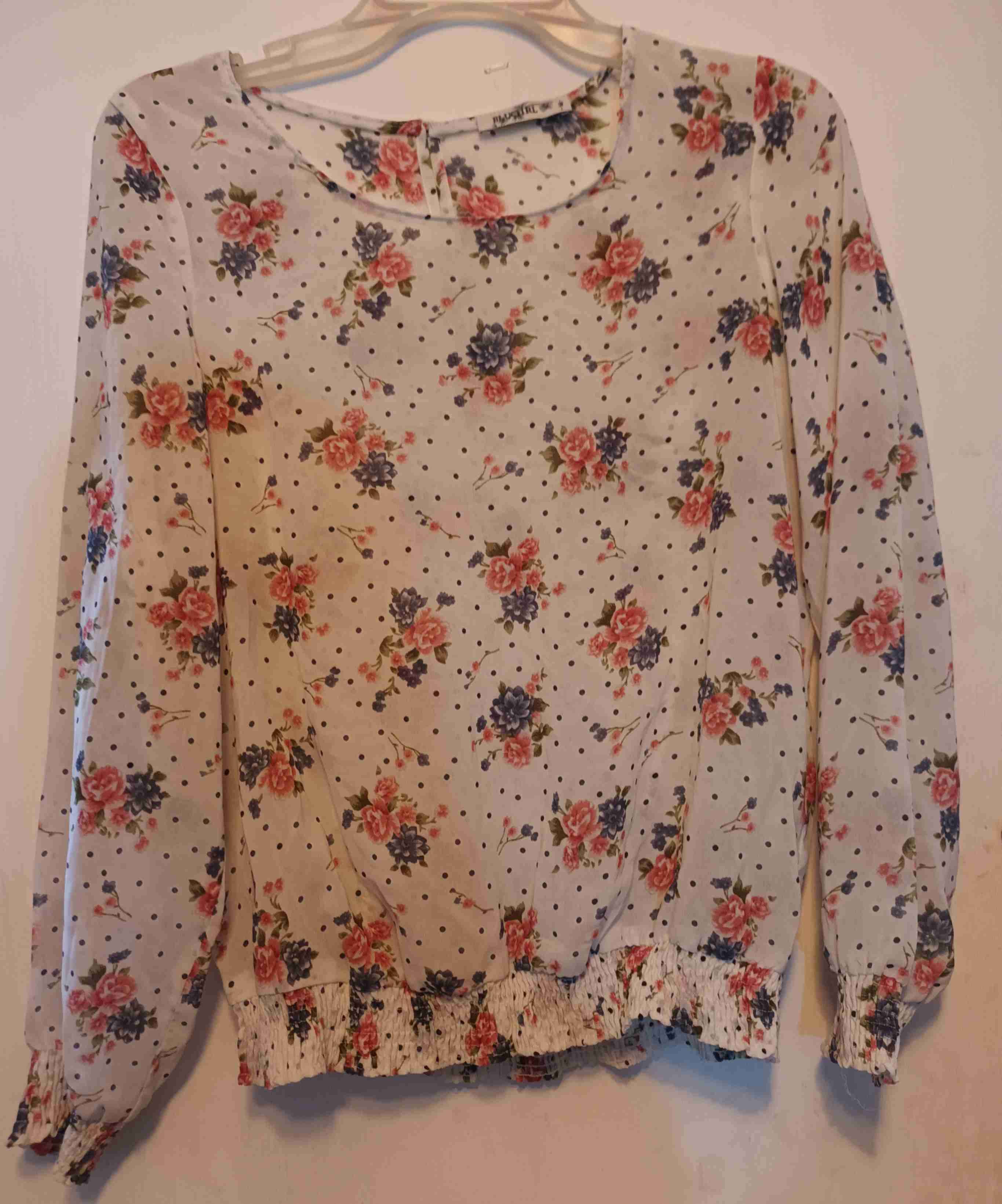 Blusa naranja de manga larga - 3