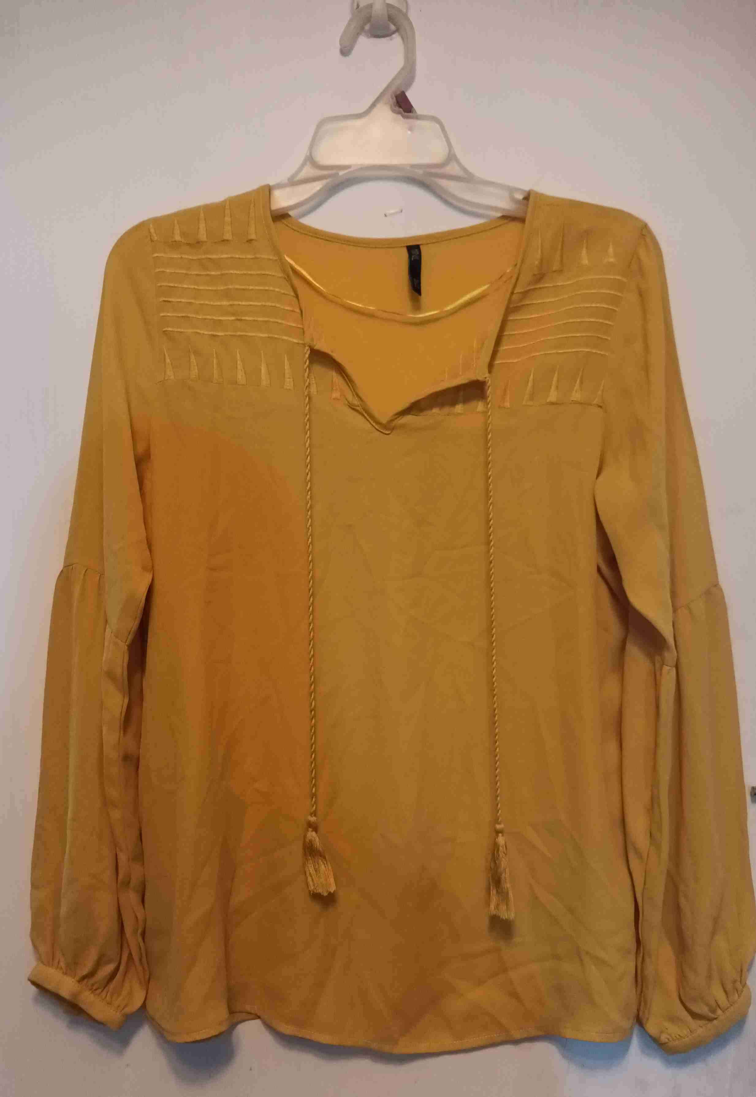 Blusa naranja de manga larga - 4