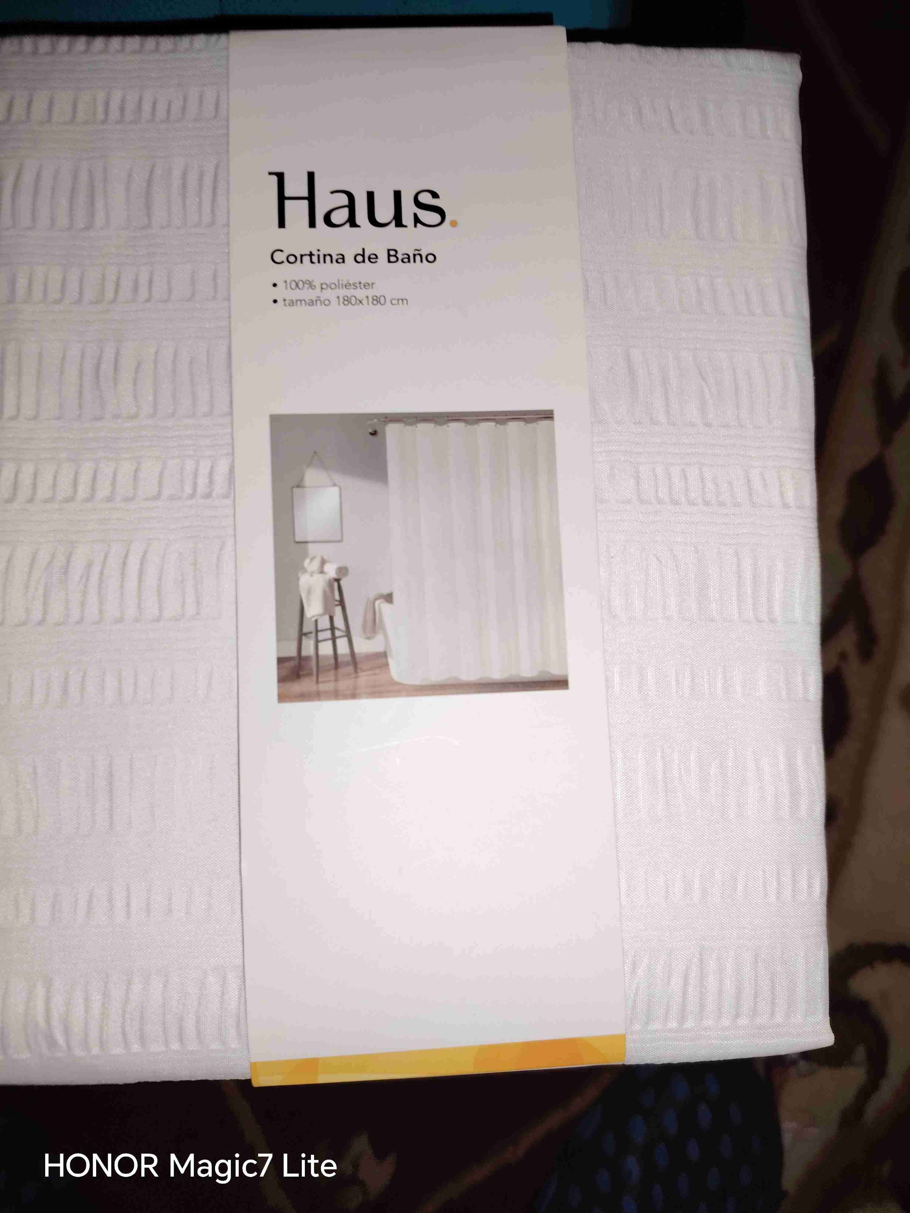 Cortina de baño rosada Haus - miniatura 3