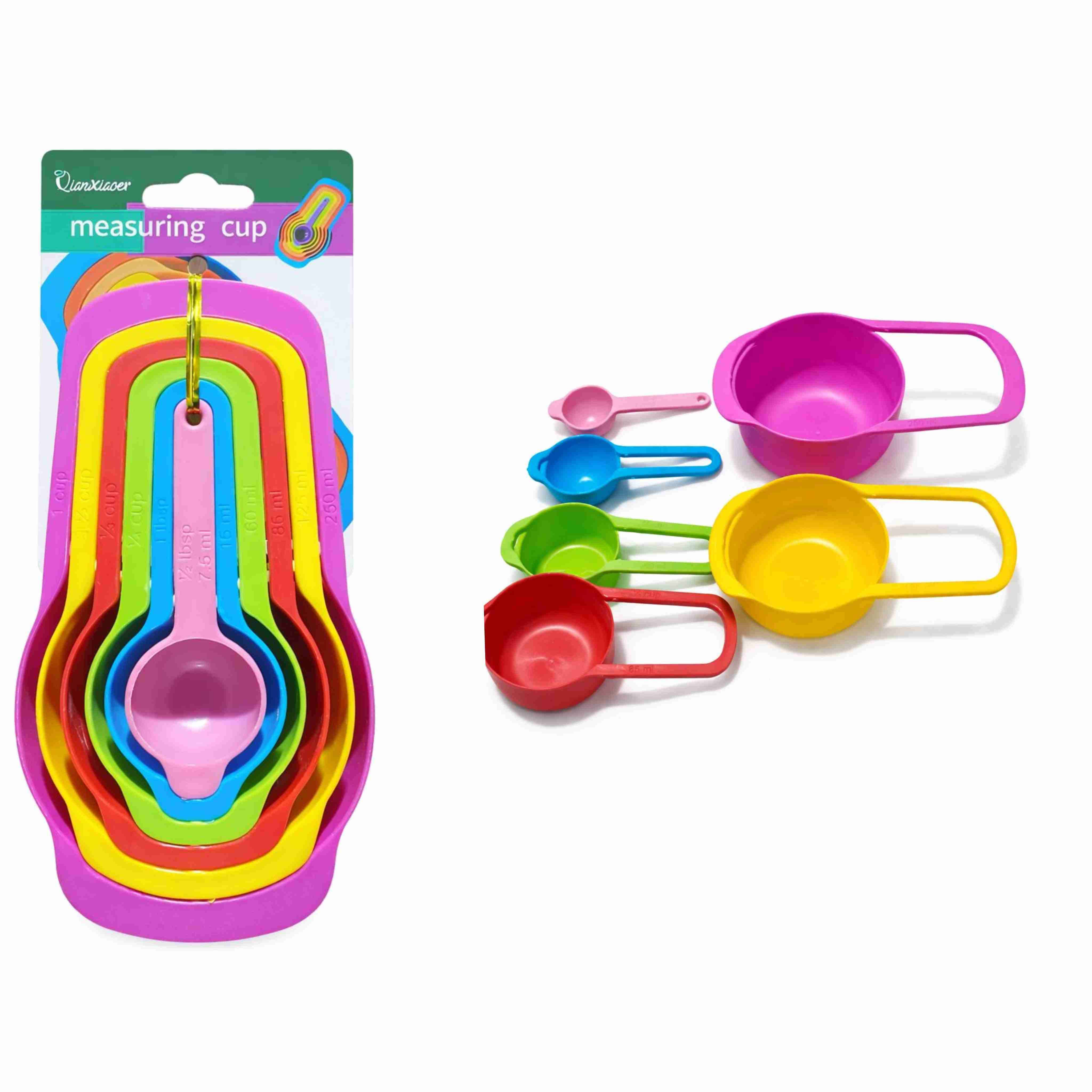 Juego de cucharas medidoras coloridas