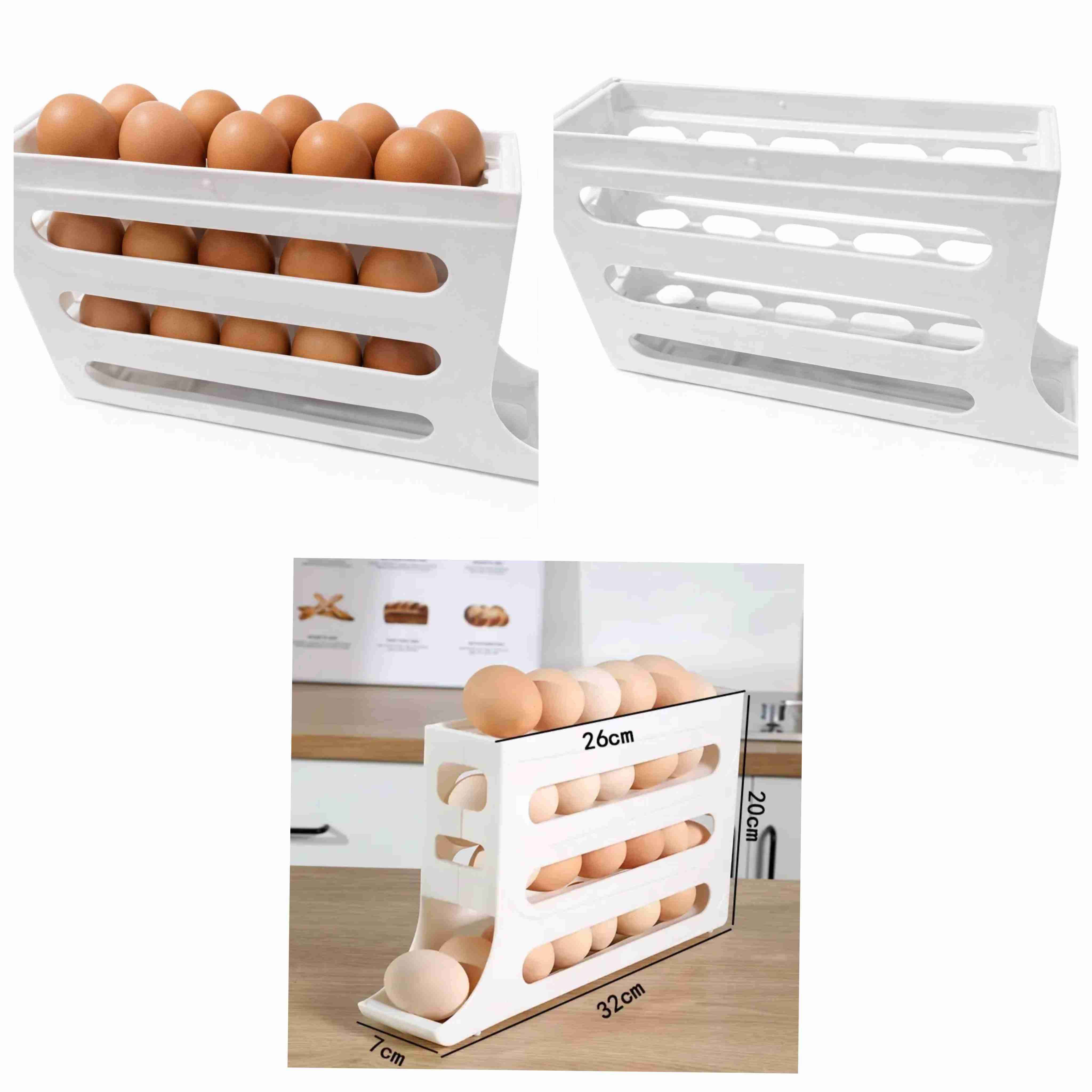 Organizador de huevos de plástico