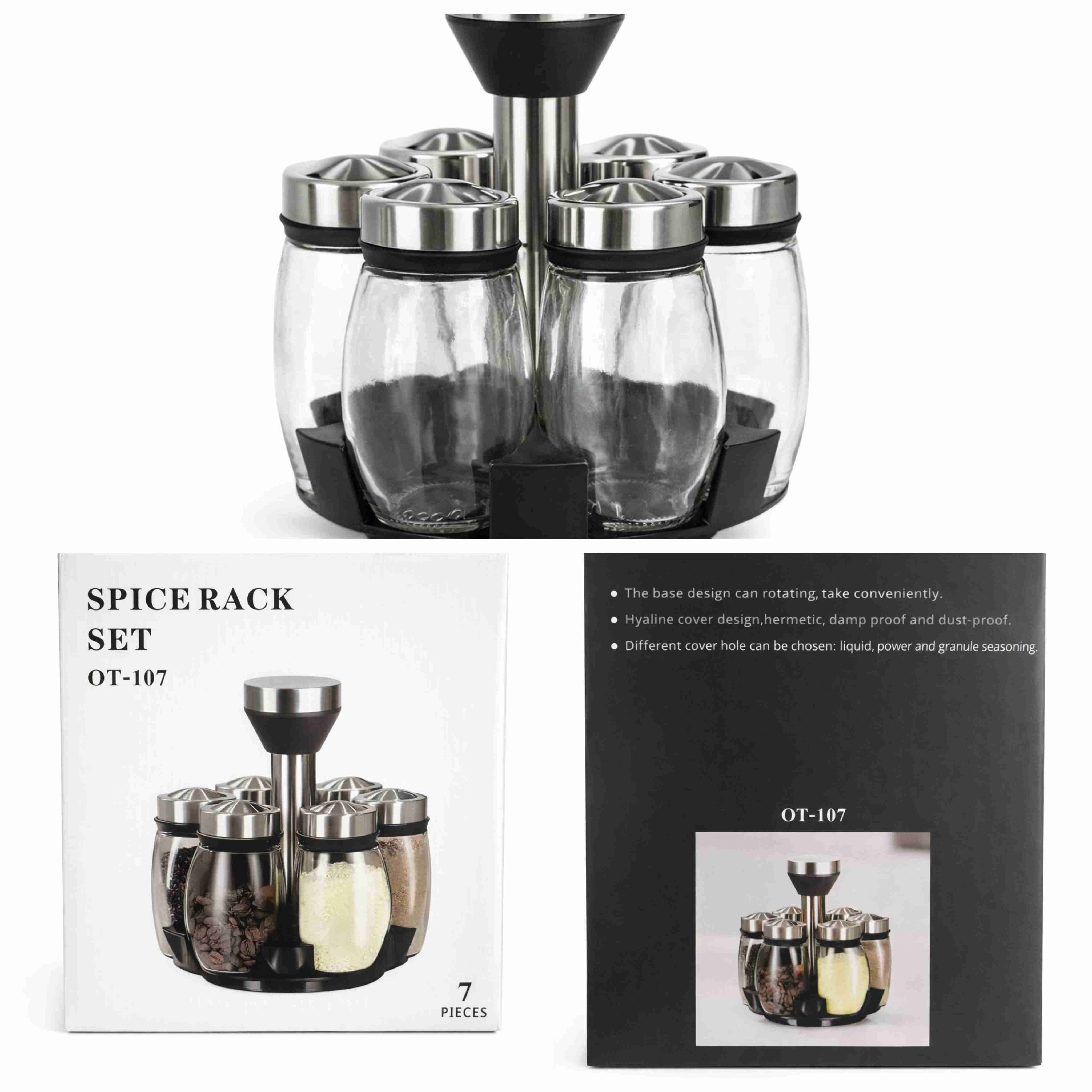 Set de especieros giratorio