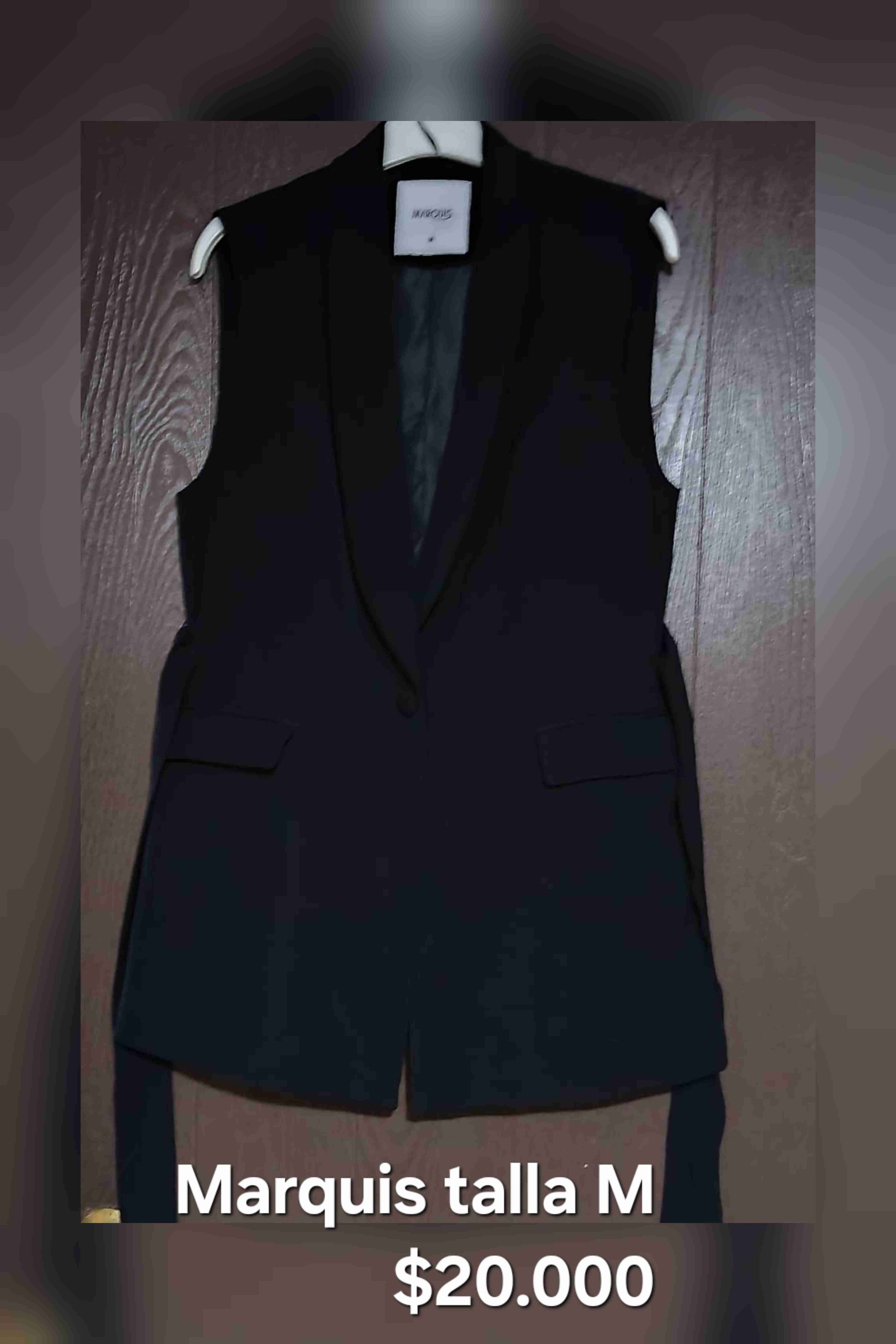 Chaleco formal negro Marquis