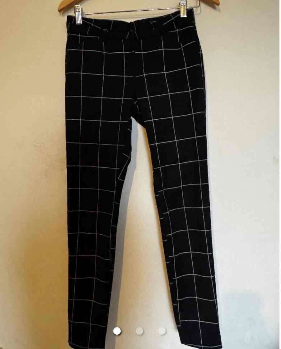 Pantalones negros con cuadros - miniatura 1