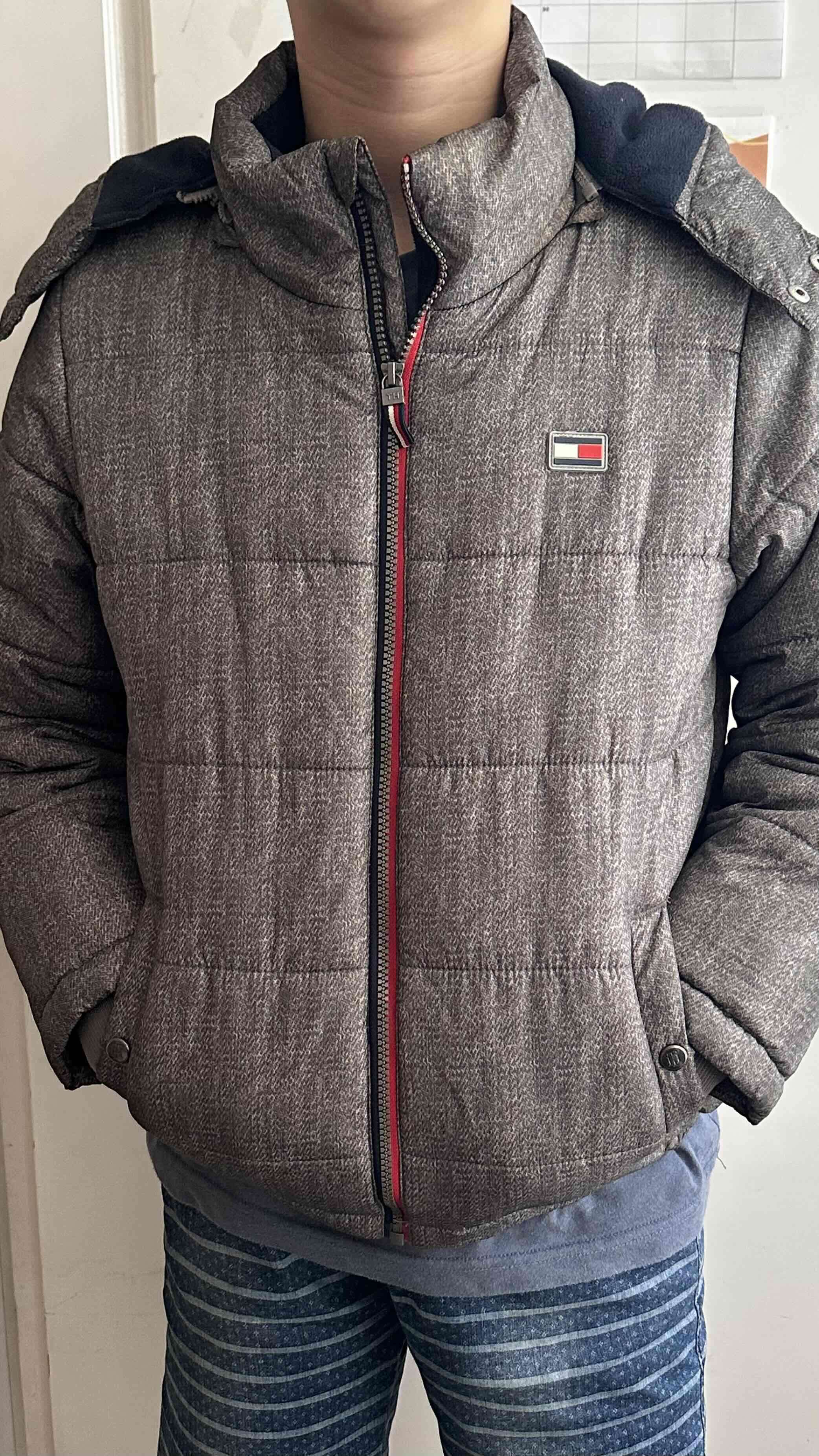 Chaqueta Tommy acolchada gris para invierno - 2