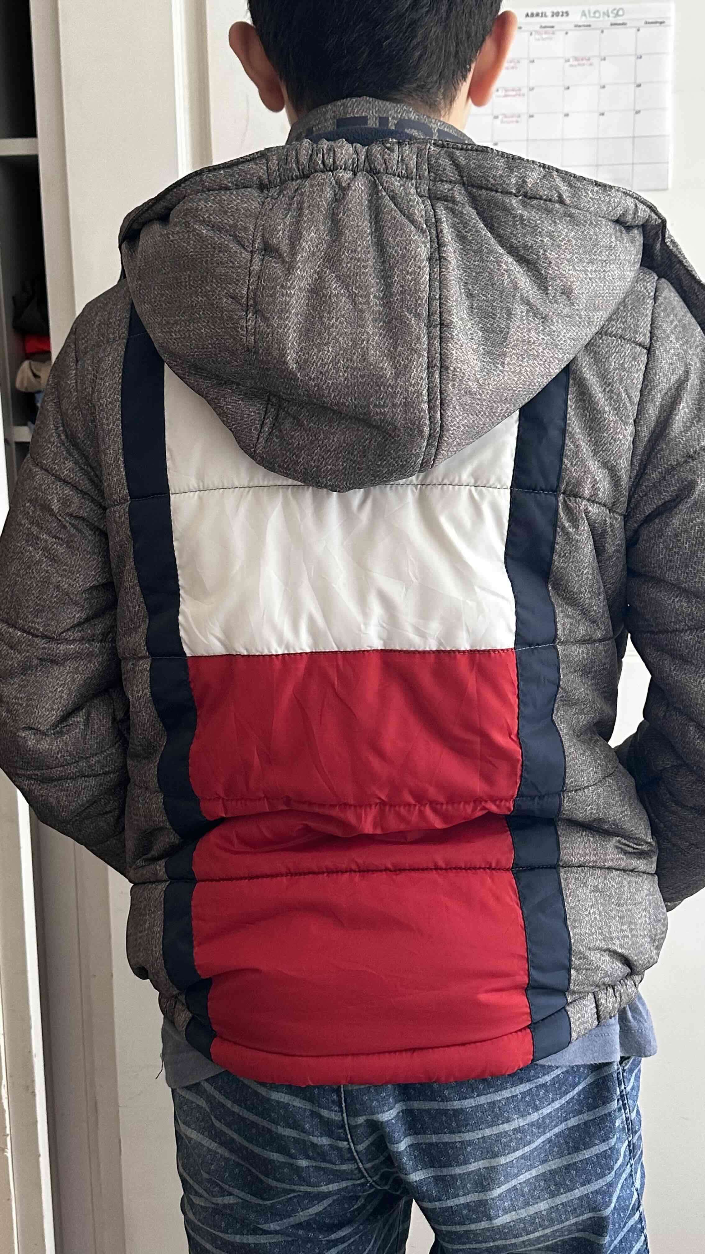 Chaqueta Tommy acolchada gris para invierno - 3