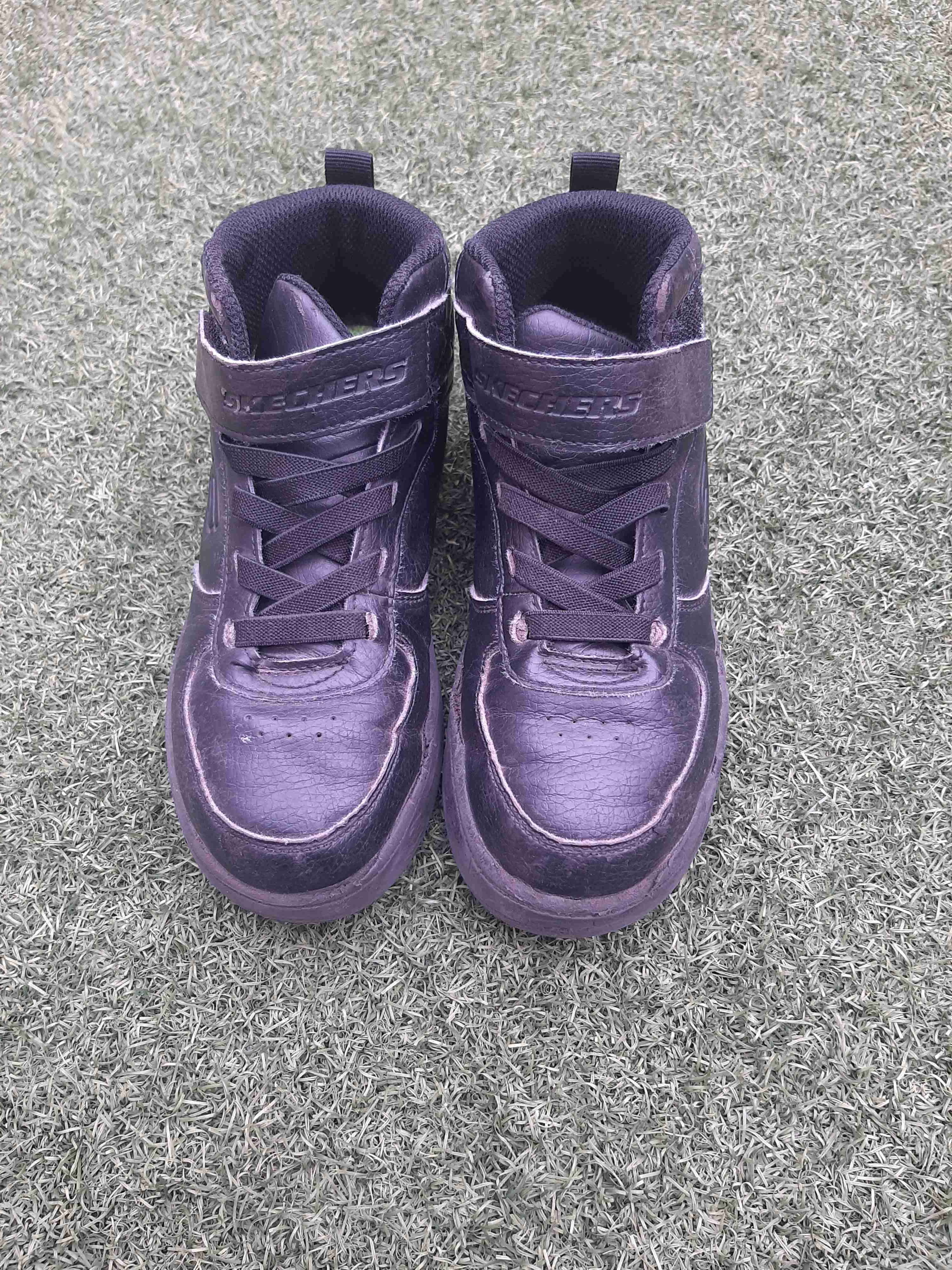 Zapatillas altas negras Skechers colegio - miniatura 1