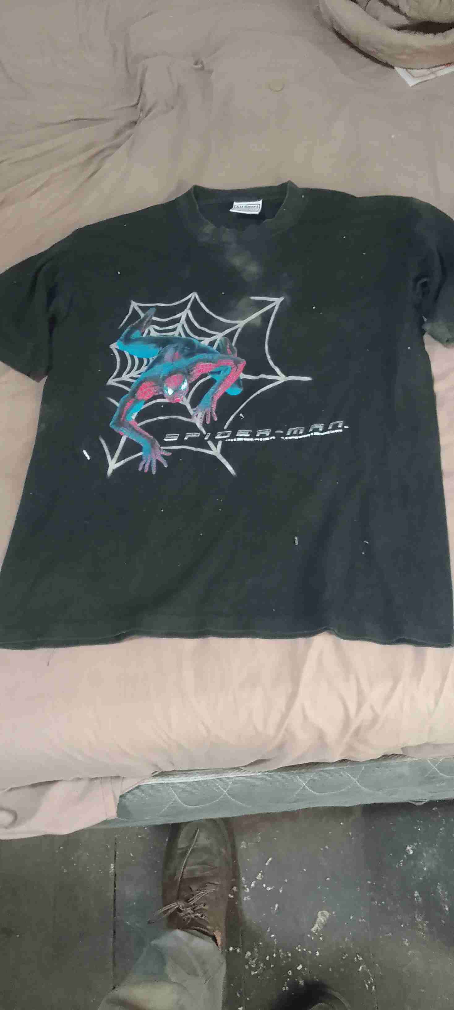 Polera negra Spiderman vintage - 1