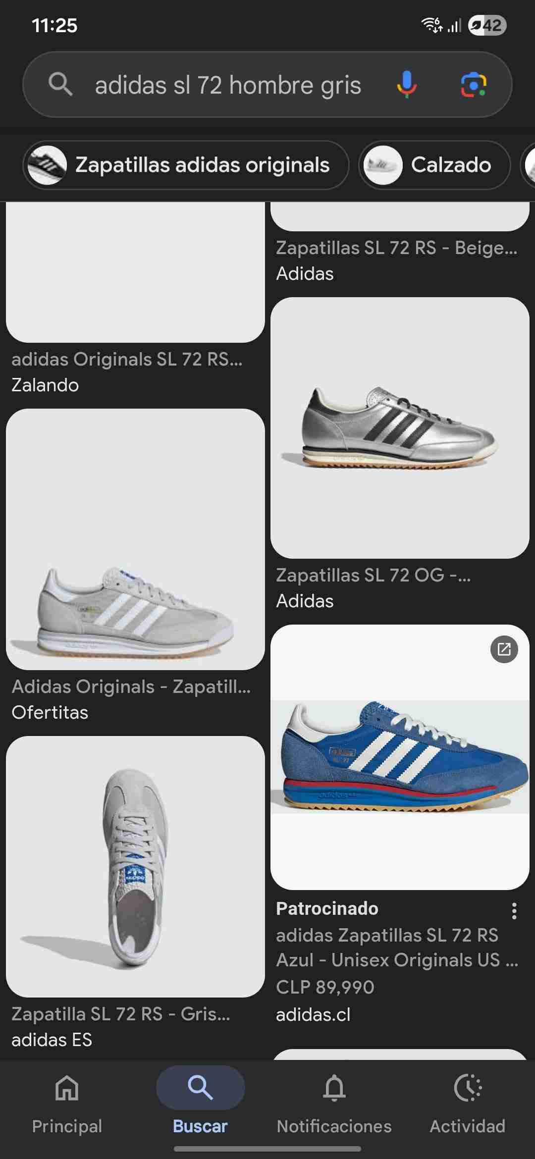 Zapatillas Adidas SL 72 Hombre Gris
