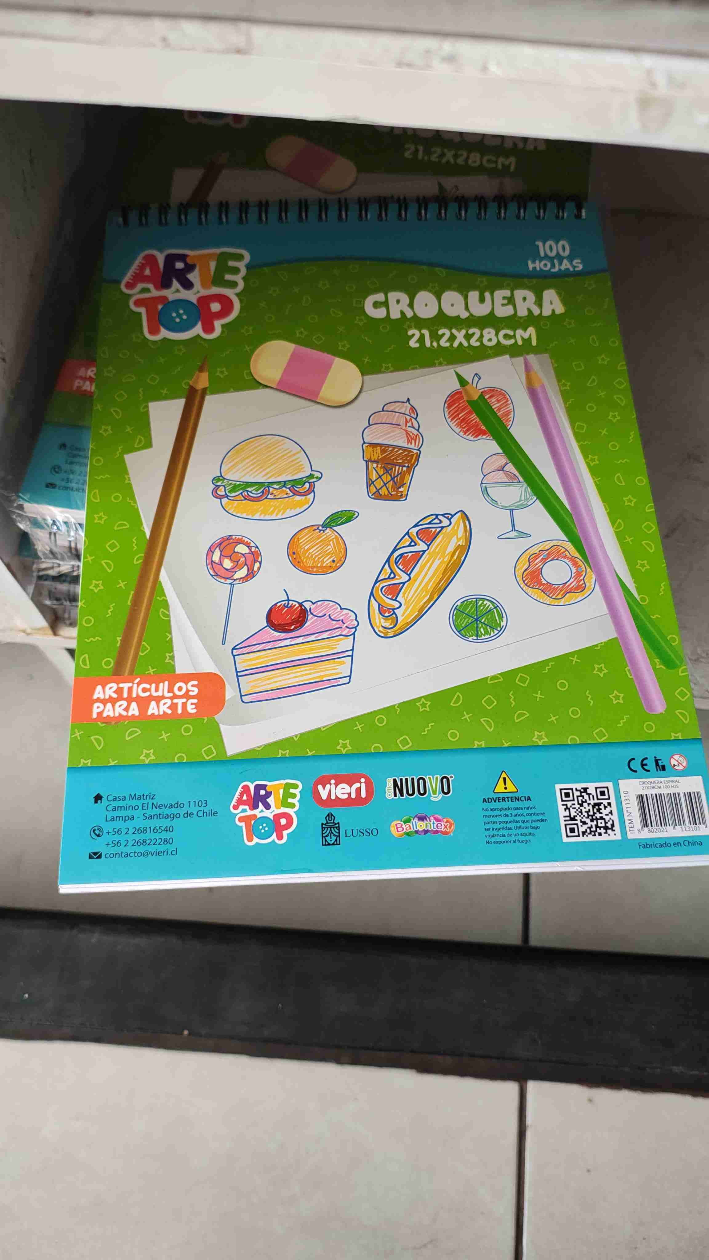 Croquera Arte Top 100 hojas