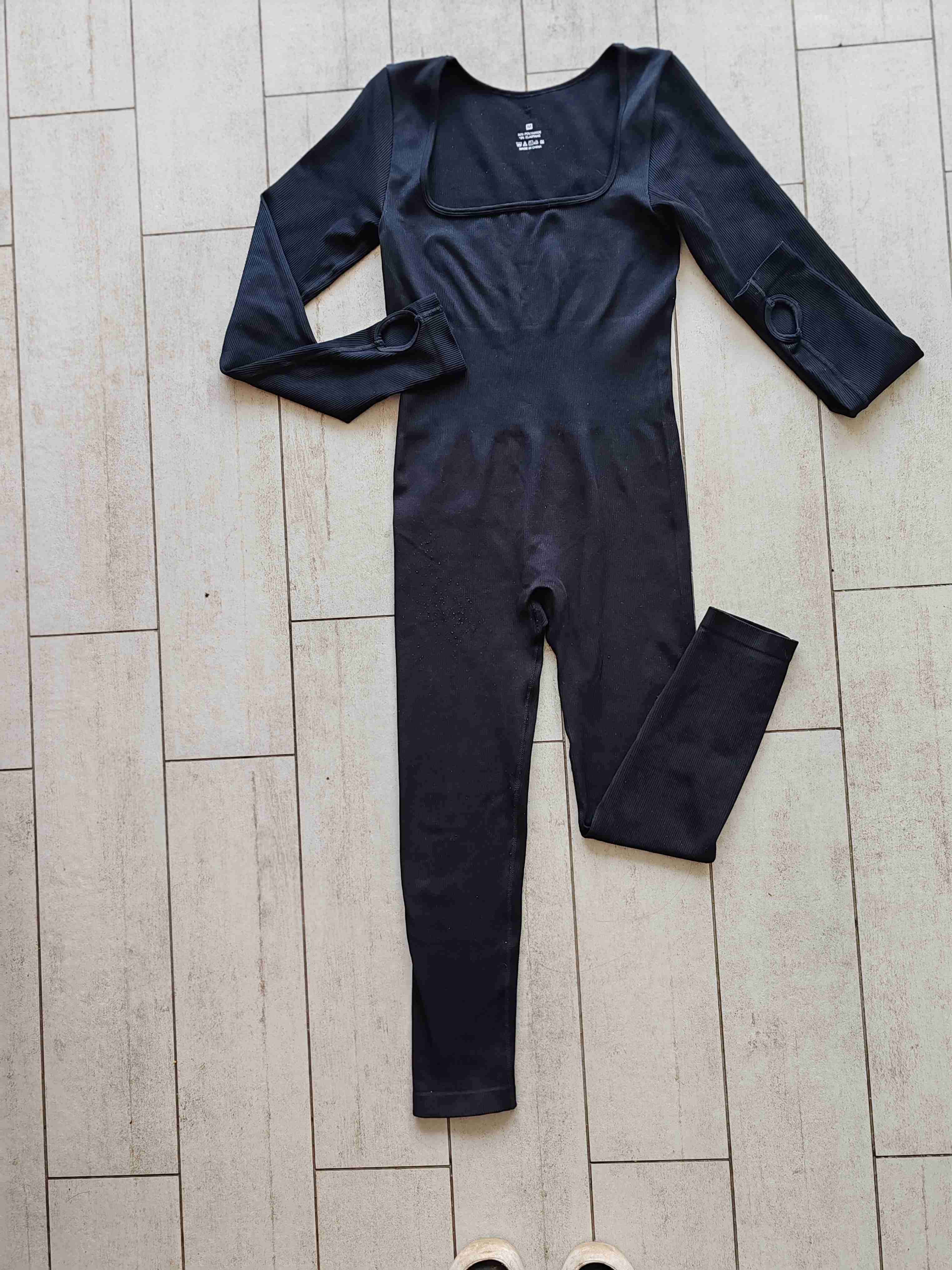 Enterito negro manga larga - miniatura 1