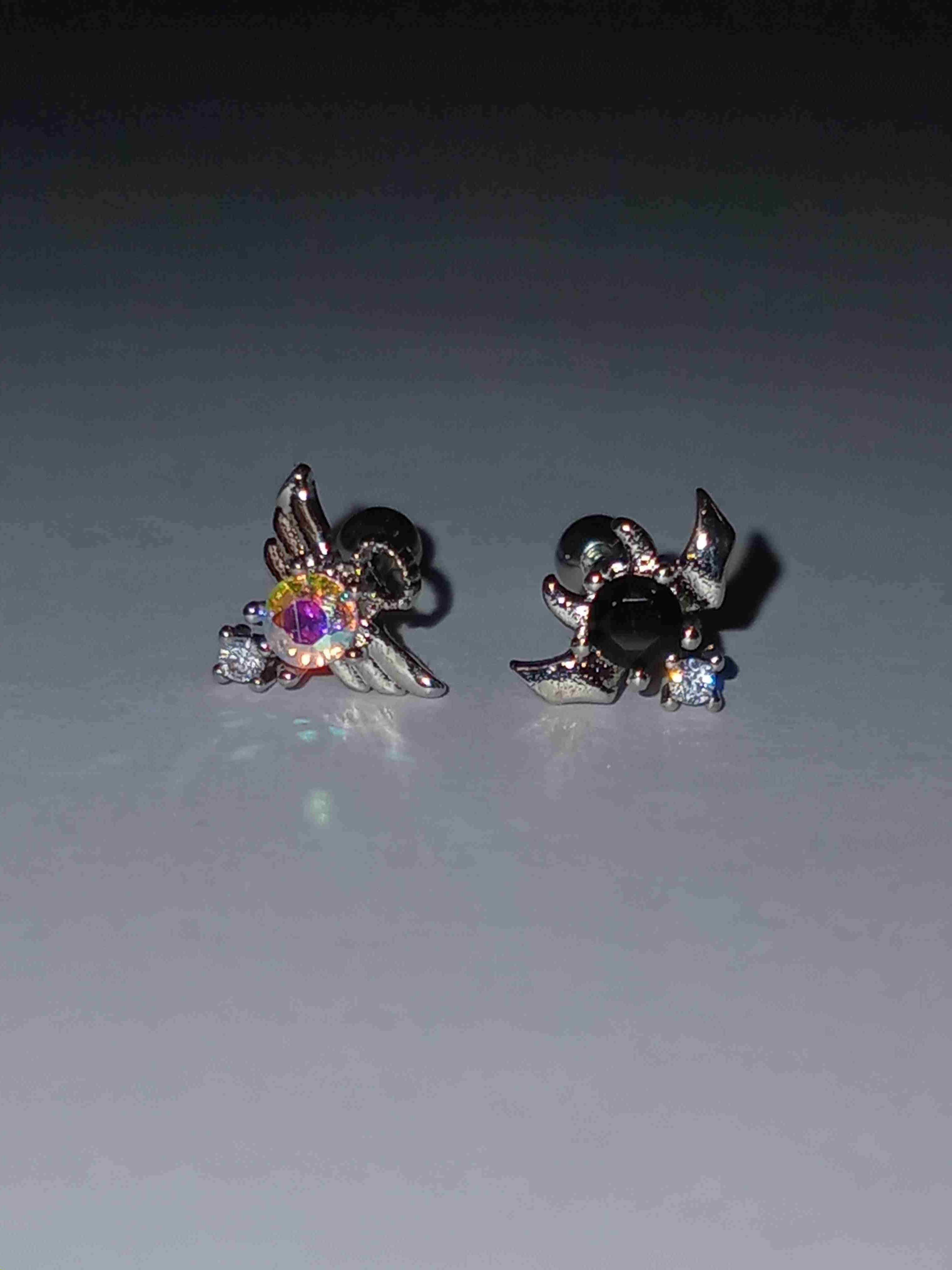 Aros de plata con diseños - miniatura 2