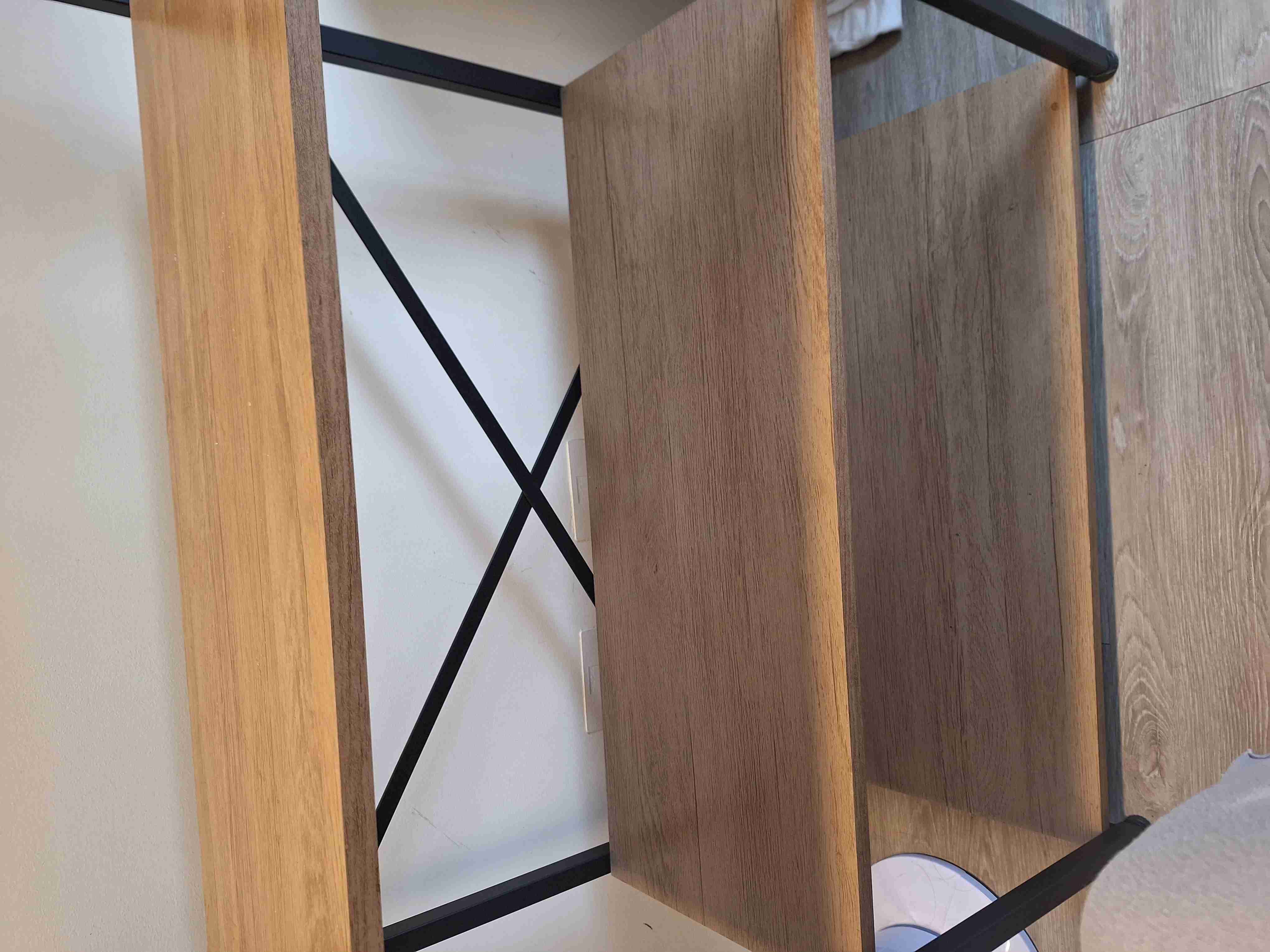 Estante metálico con repisas de madera - miniatura 4