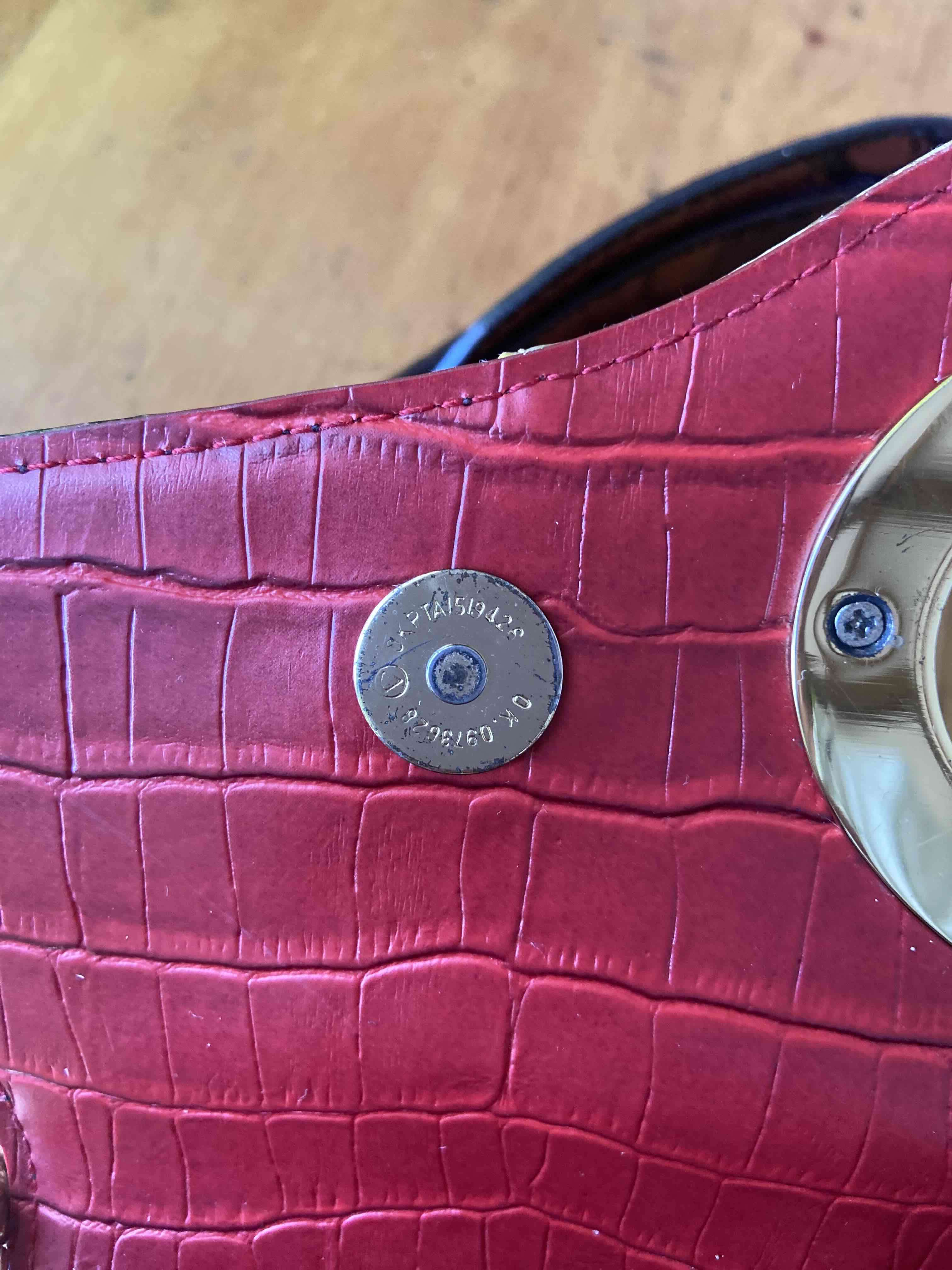 Cartera de mano exclusiva con diseño de pitón - miniatura 4