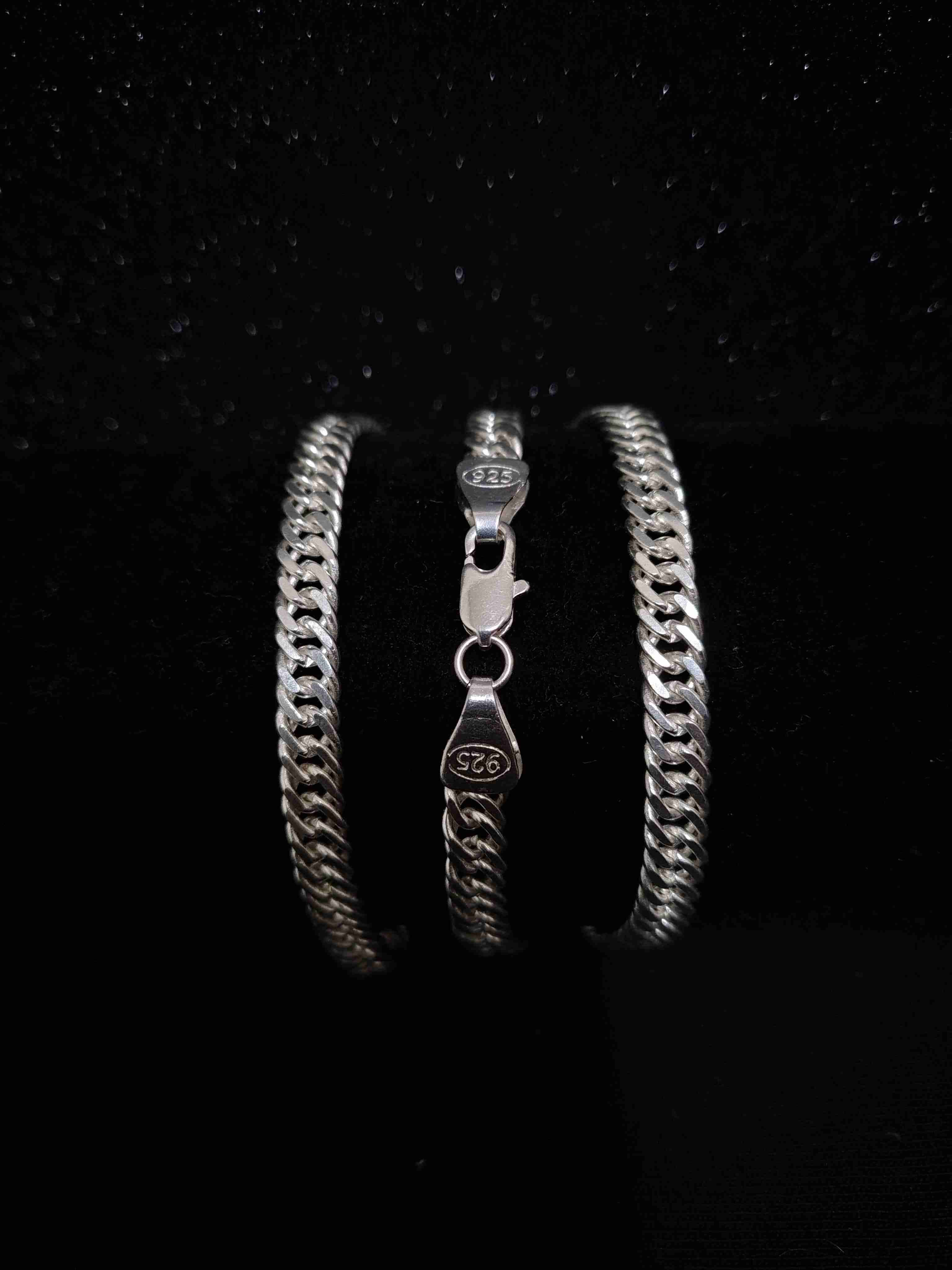 Collar de cadena plateada - 3