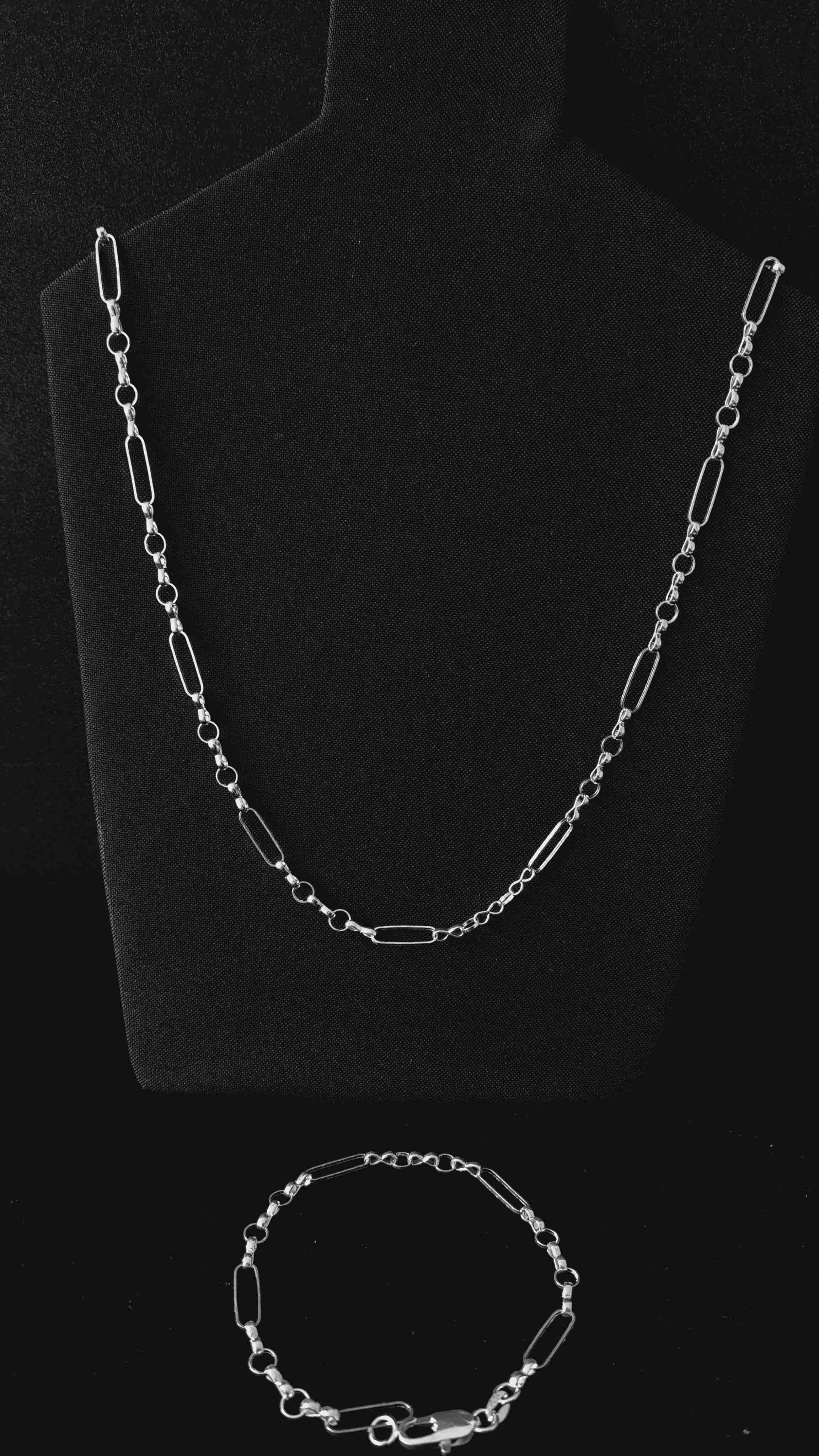 Collar y pulsera de eslabones - miniatura 1