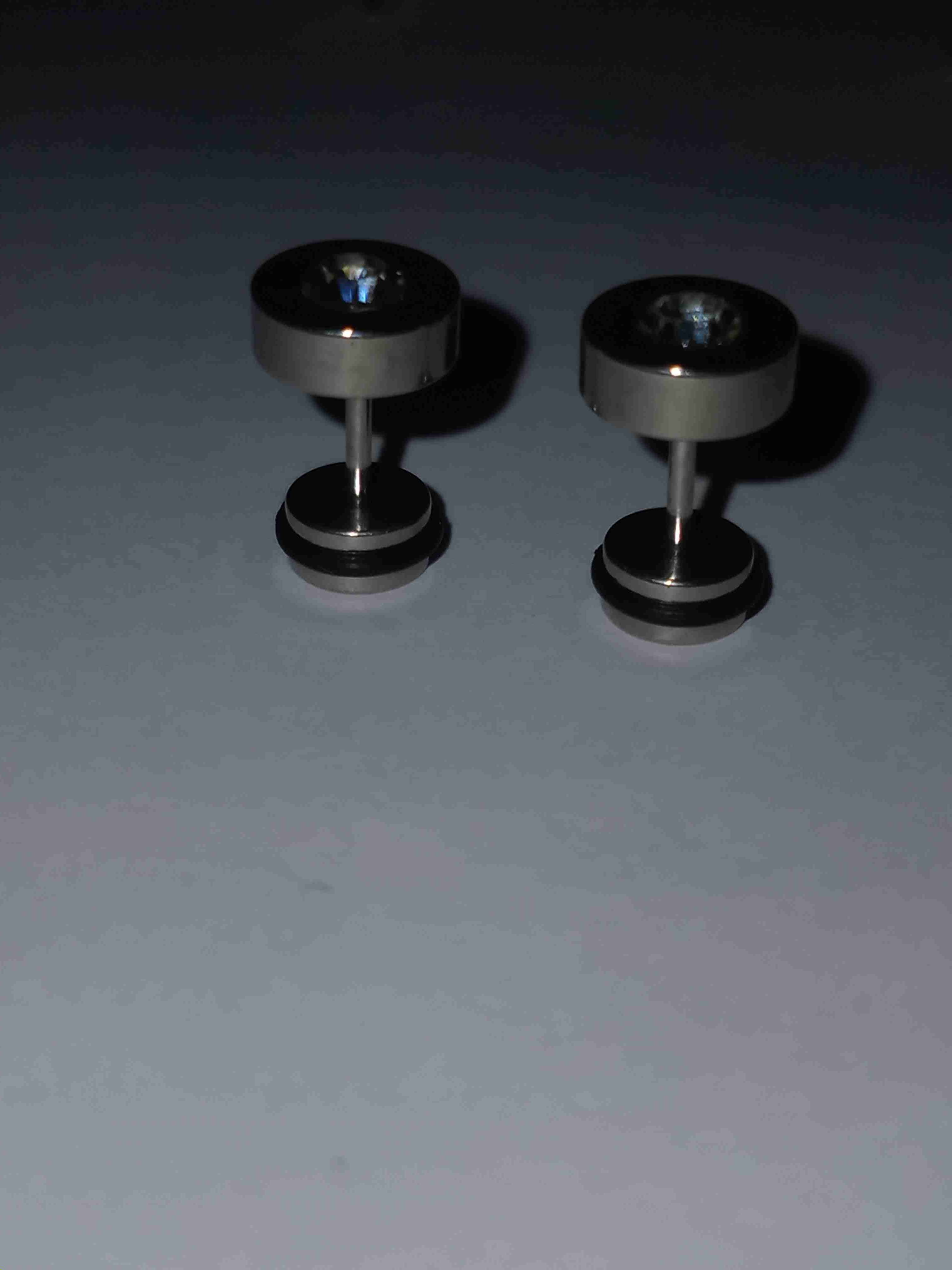 Aros en acero con cristal - miniatura 1